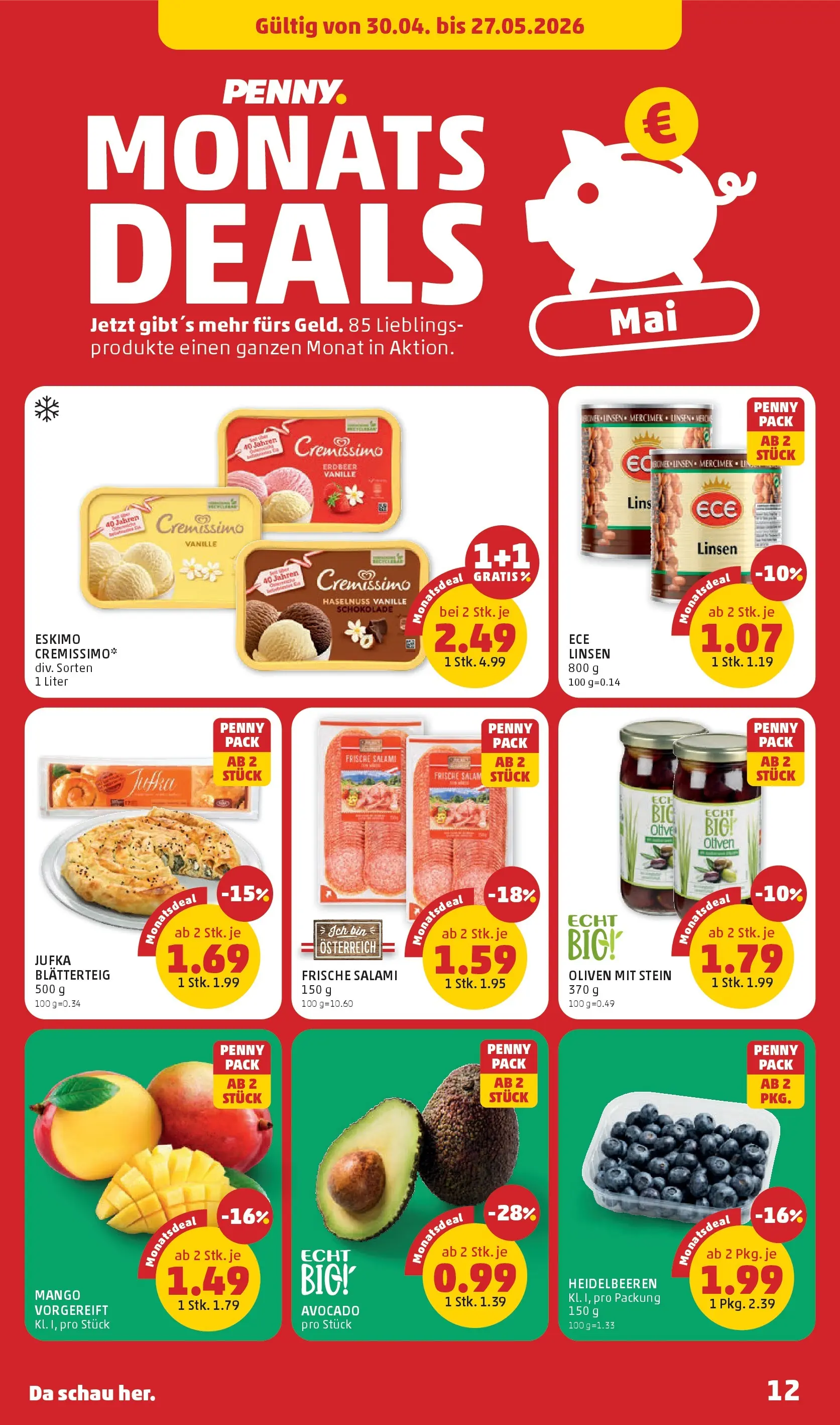Penny Markt Die ganze Woche sparen ab (30.04.2026) - Angebote, Prospekt | Seite: 12