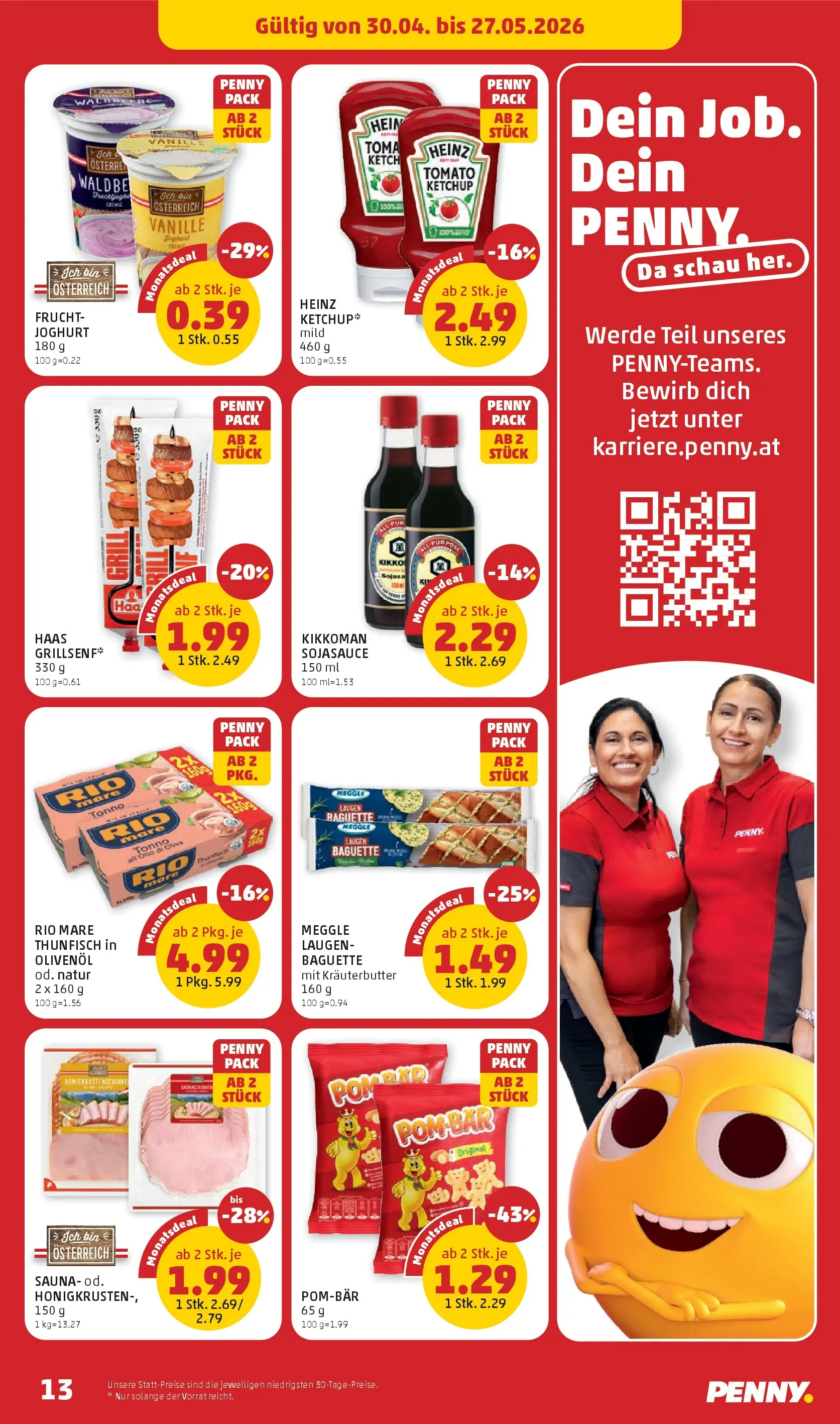 Penny Markt Die ganze Woche sparen ab (30.04.2026) - Angebote, Prospekt | Seite: 13