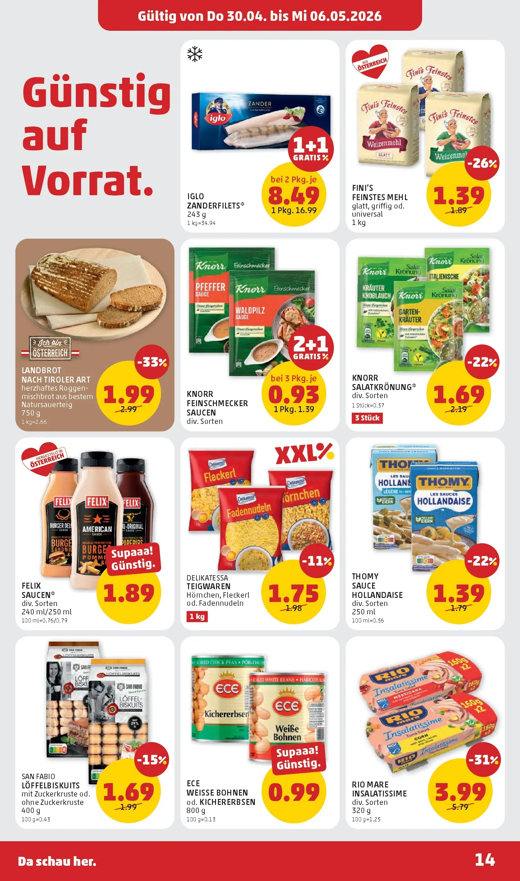 Penny Markt Die ganze Woche sparen ab (30.04.2026) - Angebote, Prospekt | Seite: 14