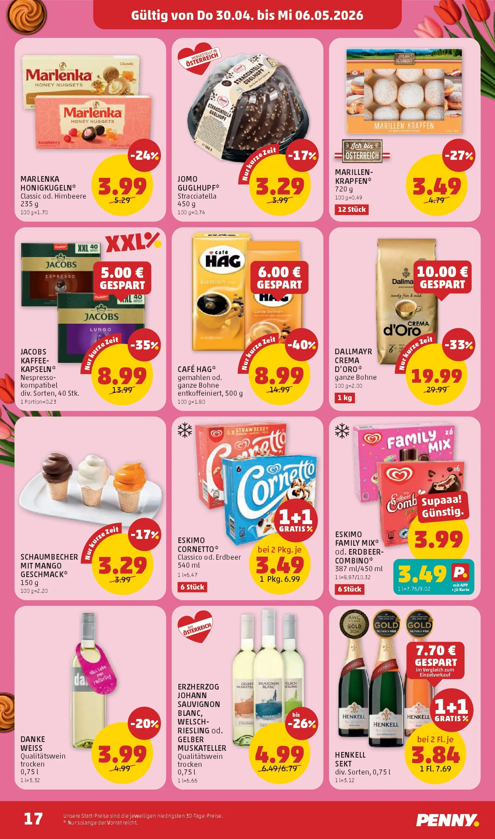 Penny Markt Die ganze Woche sparen ab (30.04.2026) - Angebote, Prospekt | Seite: 17