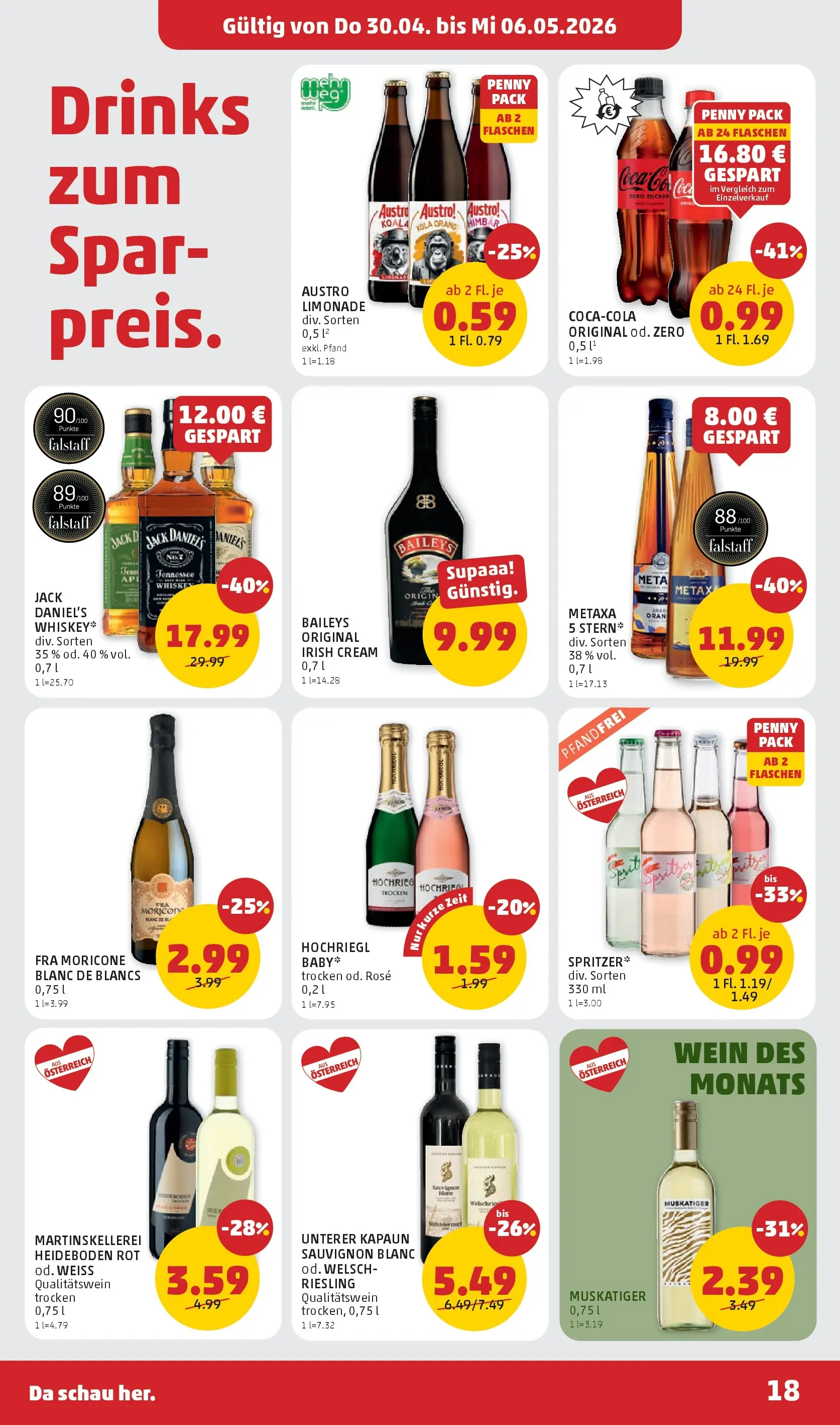 Penny Markt Die ganze Woche sparen ab (30.04.2026) - Angebote, Prospekt | Seite: 18