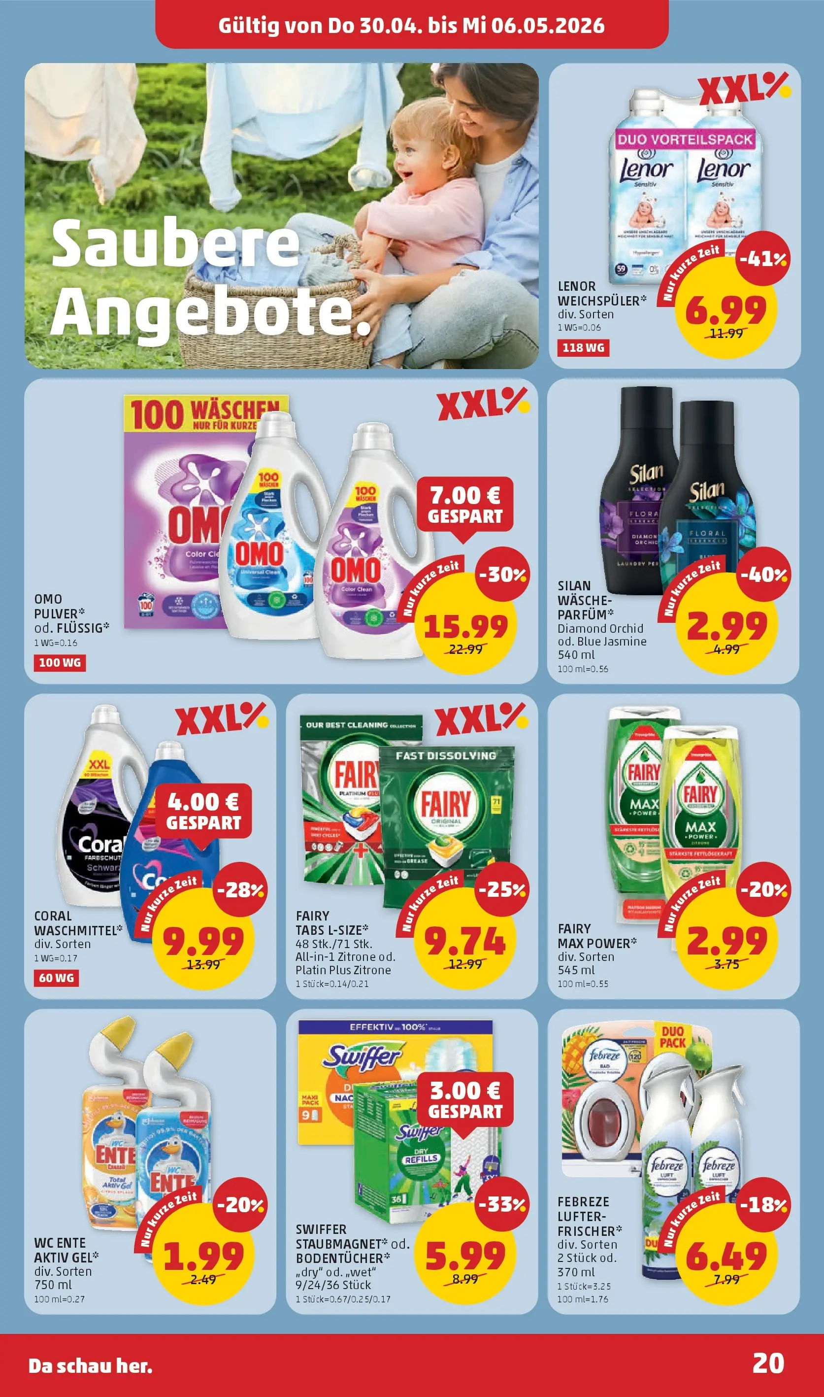 Penny Markt Die ganze Woche sparen ab (30.04.2026) - Angebote, Prospekt | Seite: 20
