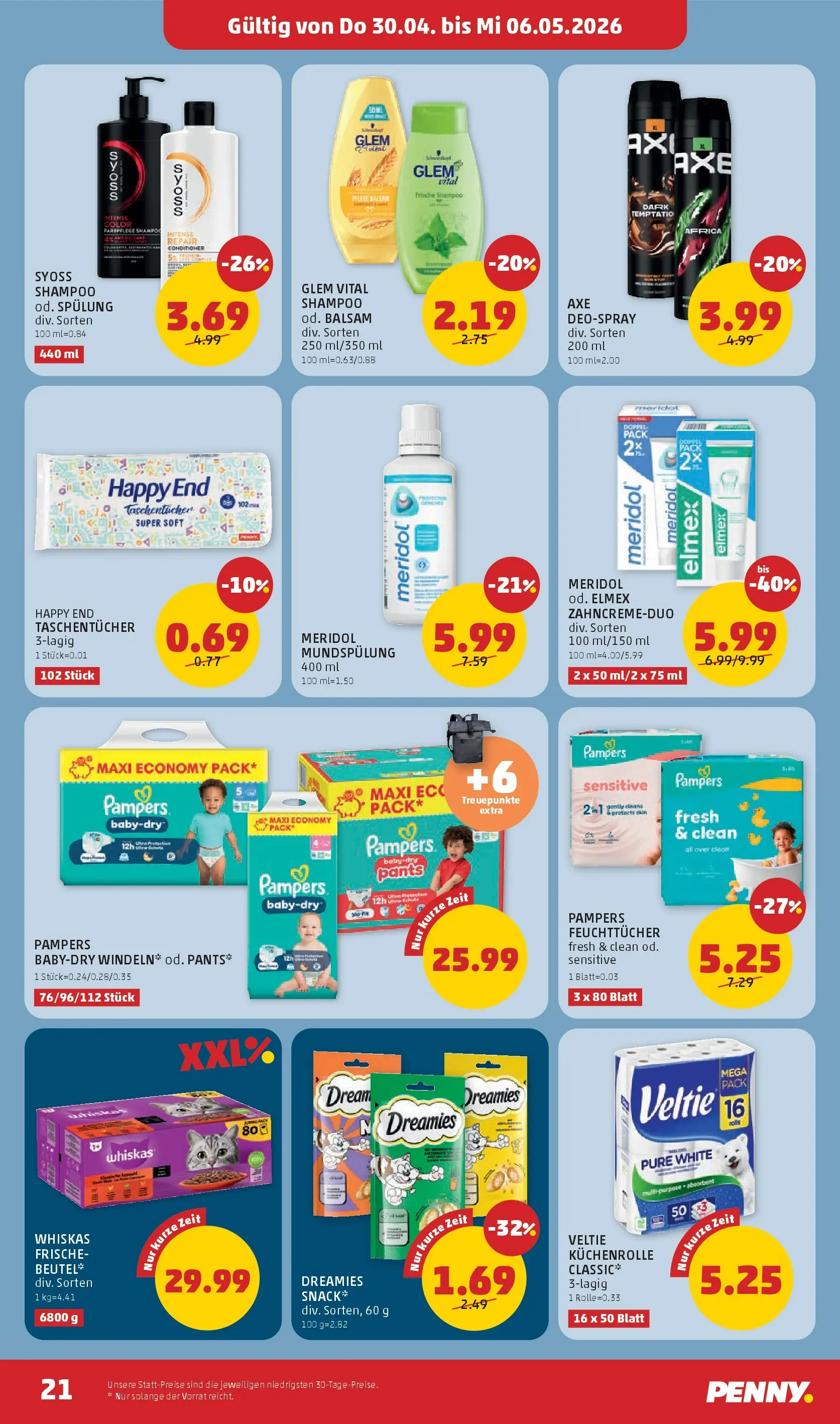 Penny Markt Die ganze Woche sparen ab (30.04.2026) - Angebote, Prospekt | Seite: 21