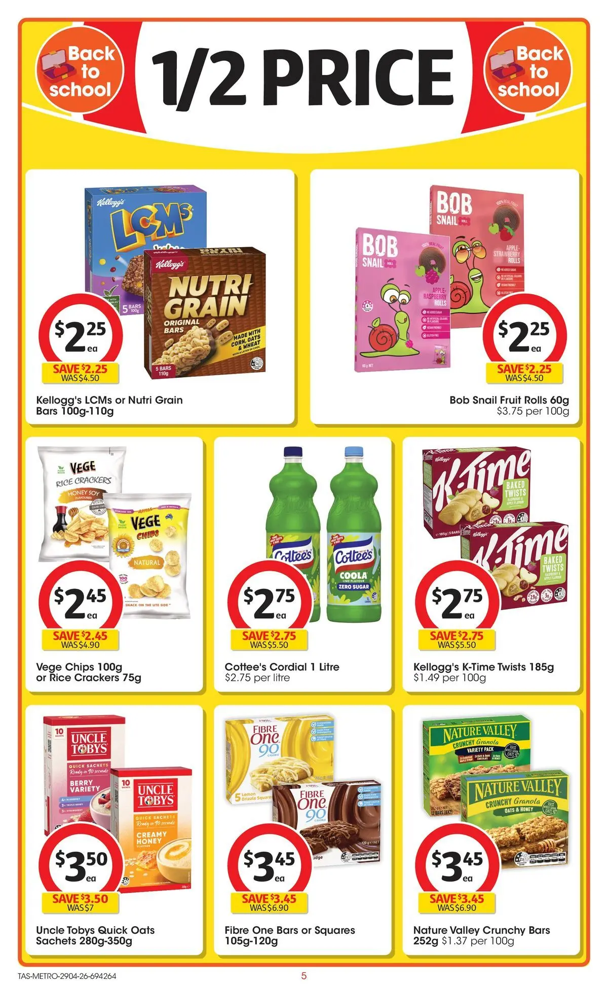 ﻿Coles catalogue valid from 28/04/2026 > Online Australia | Page: 5 | Products: Crackers, Granola, Honey, Oats
