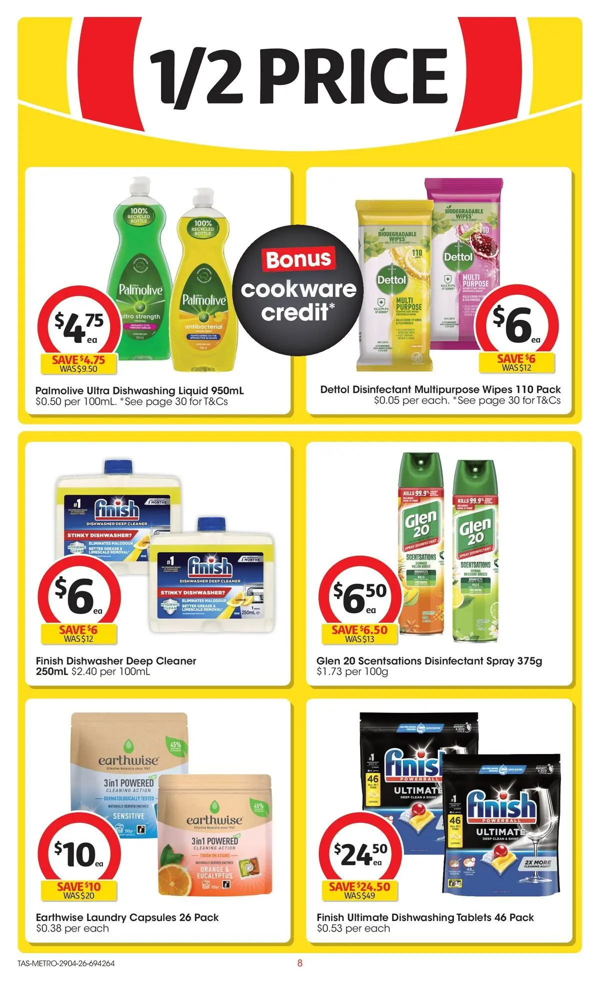 ﻿Coles catalogue valid from 28/04/2026 > Online Australia | Page: 8 | Products: Cleaner, Multipurpose, Dishwasher, Tablets