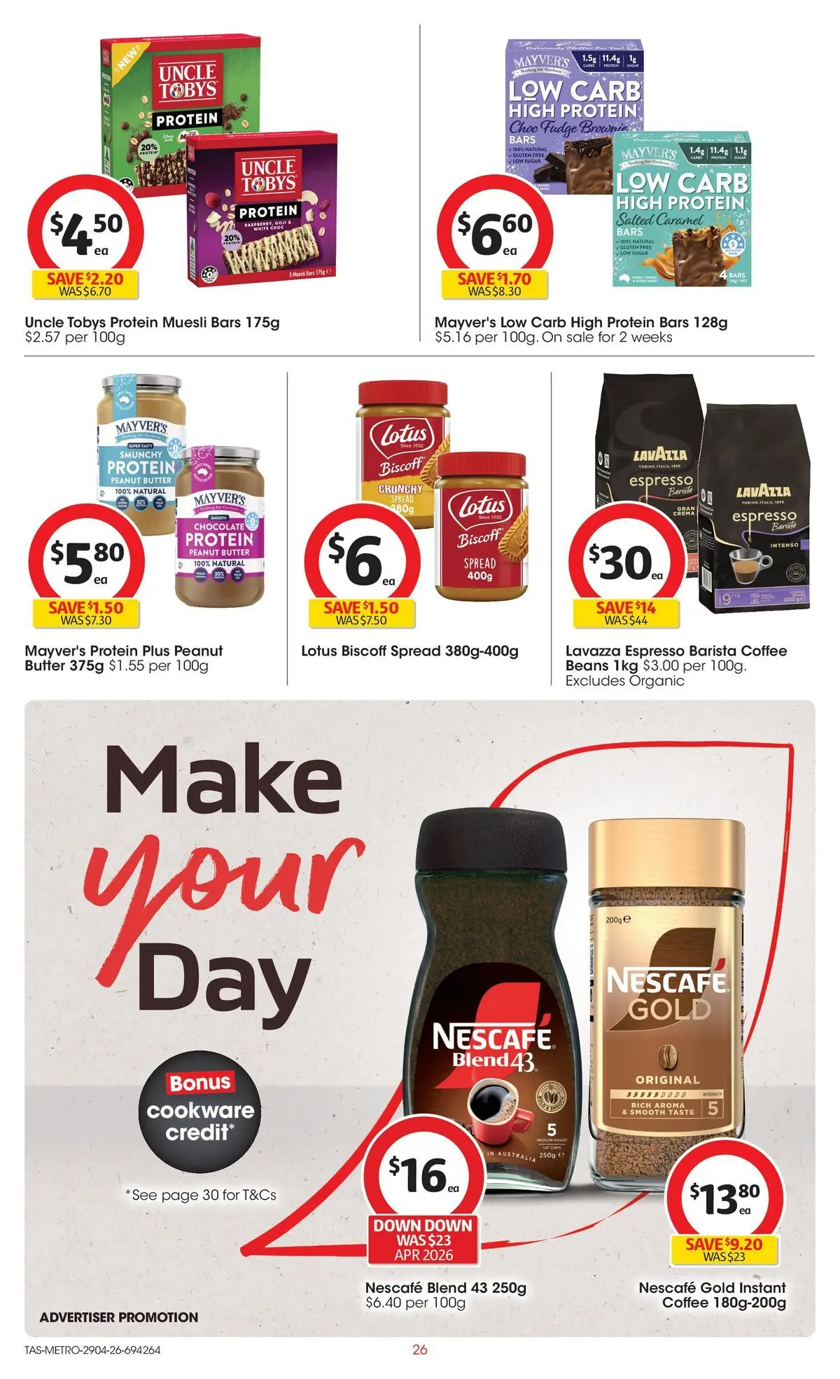 ﻿Coles catalogue valid from 28/04/2026 > Online Australia | Page: 26 | Products: Cups, Butter, Cookware, Sugar