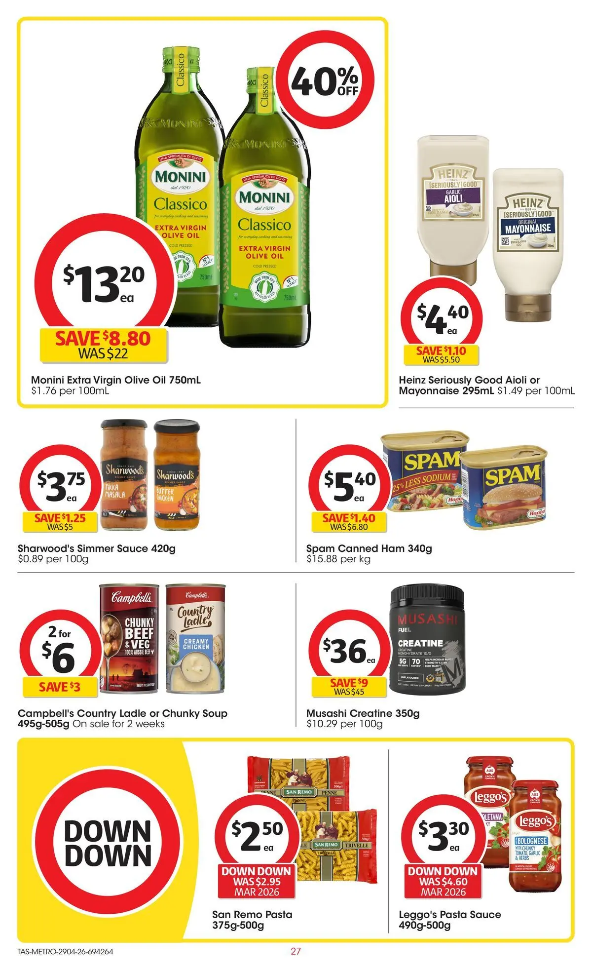 ﻿Coles catalogue valid from 28/04/2026 > Online Australia | Page: 27 | Products: Butter, Ham, Beef, Olive oil