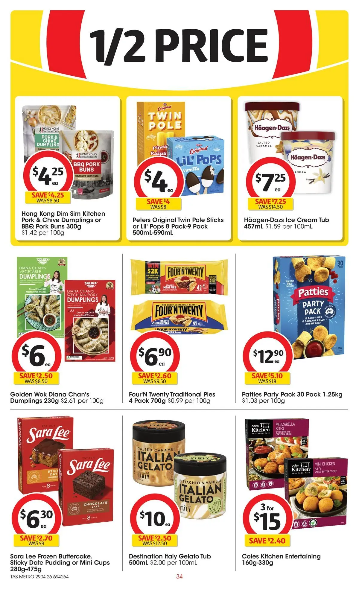 ﻿Coles catalogue valid from 28/04/2026 > Online Australia | Page: 34 | Products: Capsicum, Chicken, Sauce, Sausage
