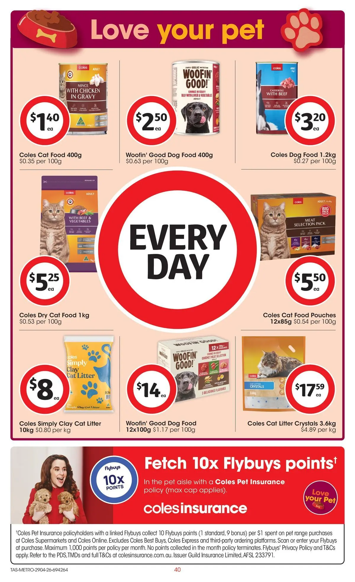 ﻿Coles catalogue valid from 28/04/2026 > Online Australia | Page: 40 | Products: Beef, Meat, Dog food, Vegetables