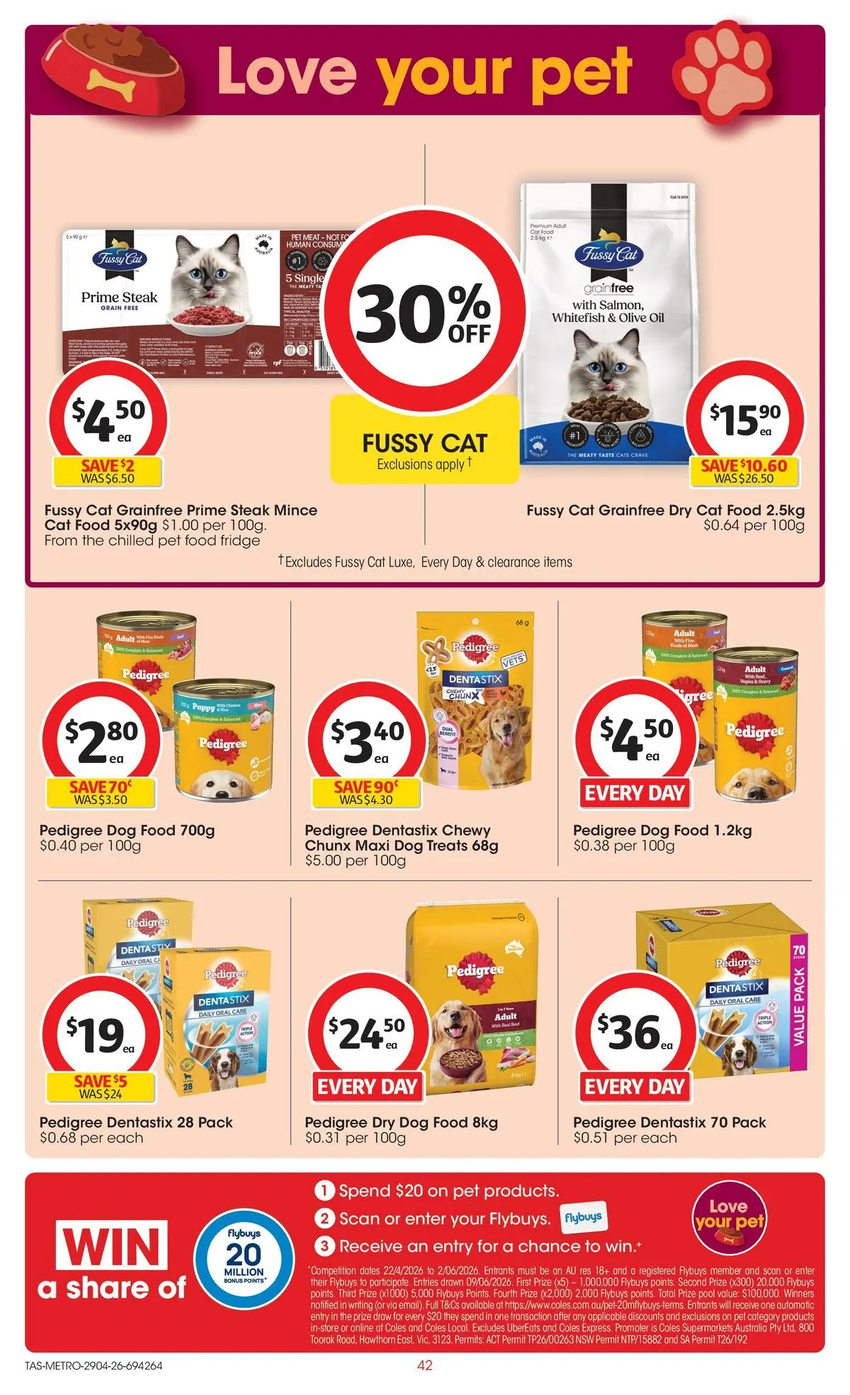 ﻿Coles catalogue valid from 28/04/2026 > Online Australia | Page: 42 | Products: Oil, Meat, Dog food, Steak