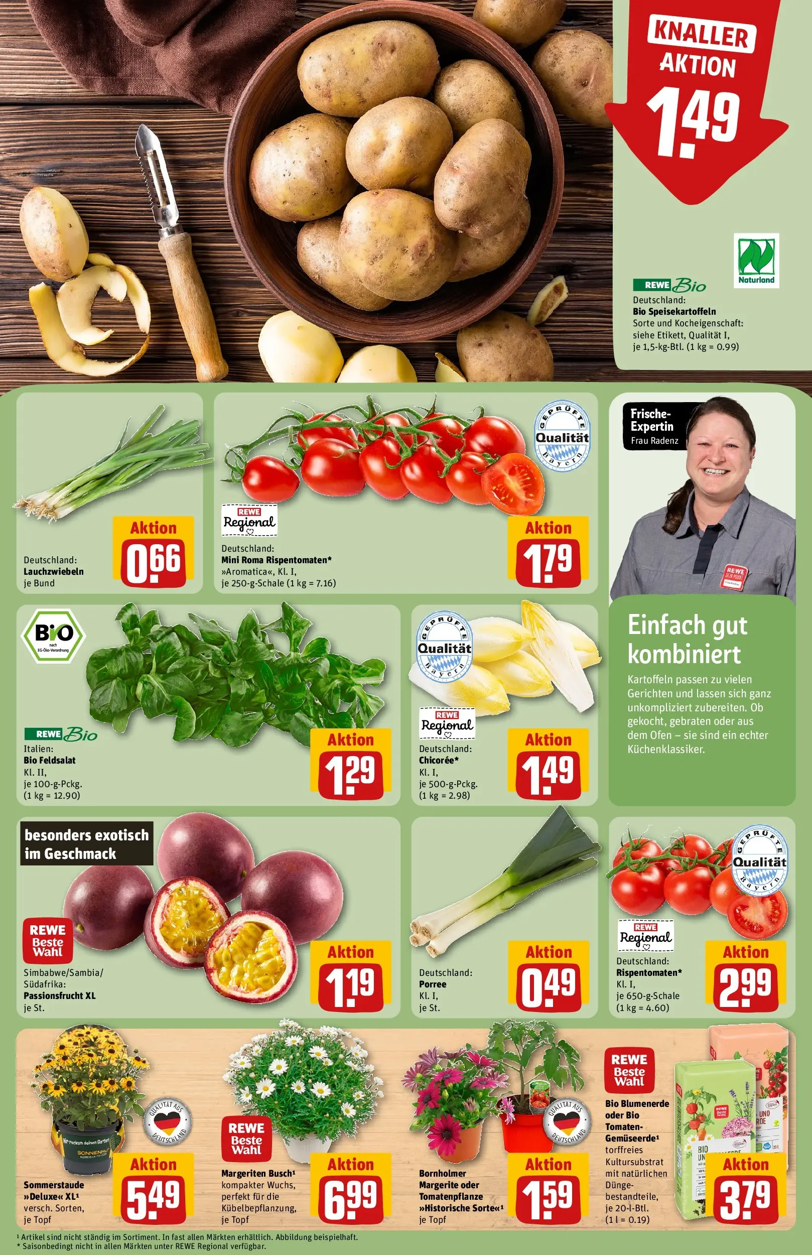 REWE Prospekt ab 27.04.2026 zum Blättern » Angebote | Seite: 7 | Produkte: Ofen, Tomaten, Blumenerde, Kartoffeln