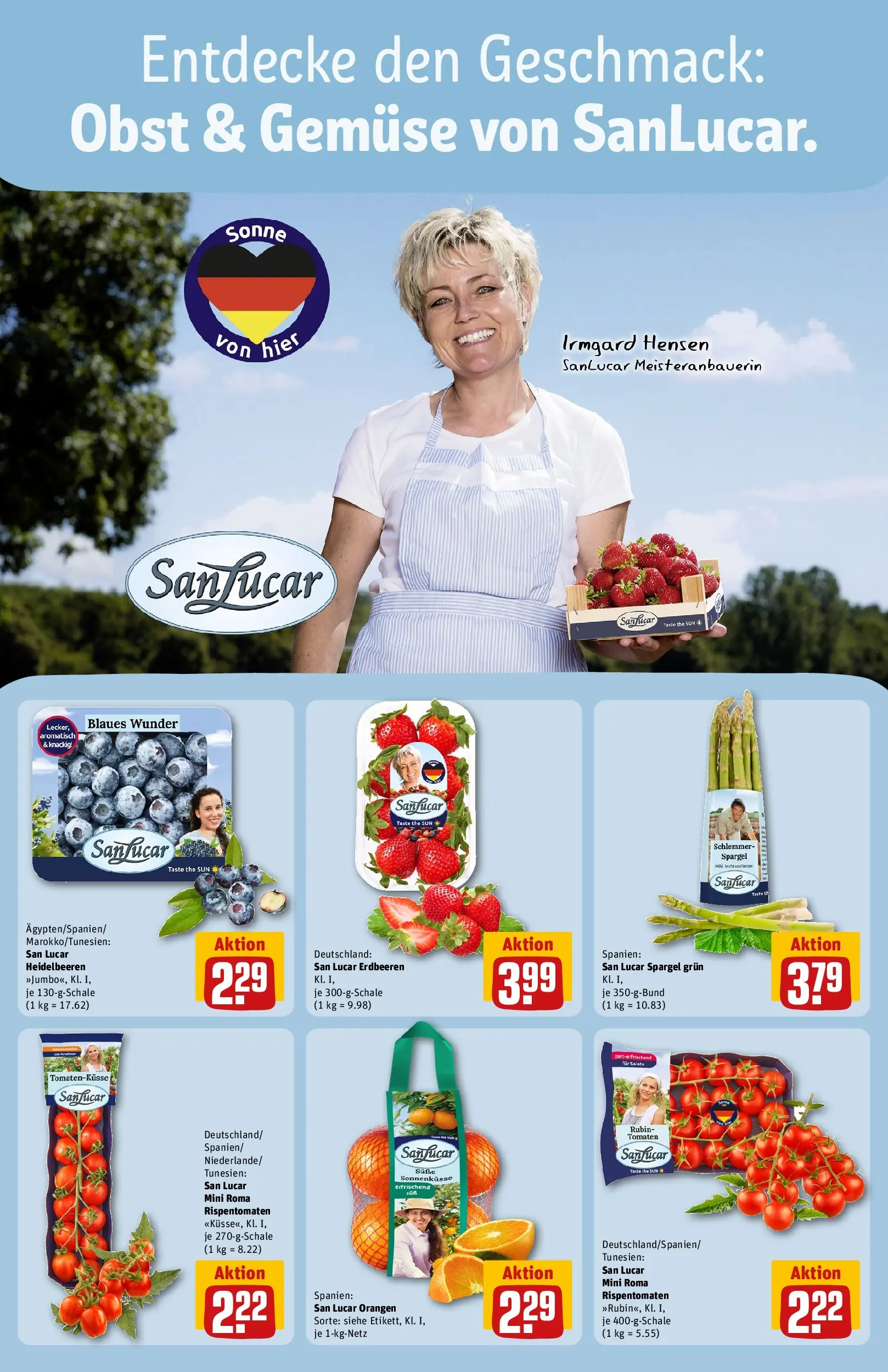 REWE Prospekt ab 27.04.2026 zum Blättern » Angebote | Seite: 8 | Produkte: Orangen, Tomaten, Gemüse, Erdbeeren