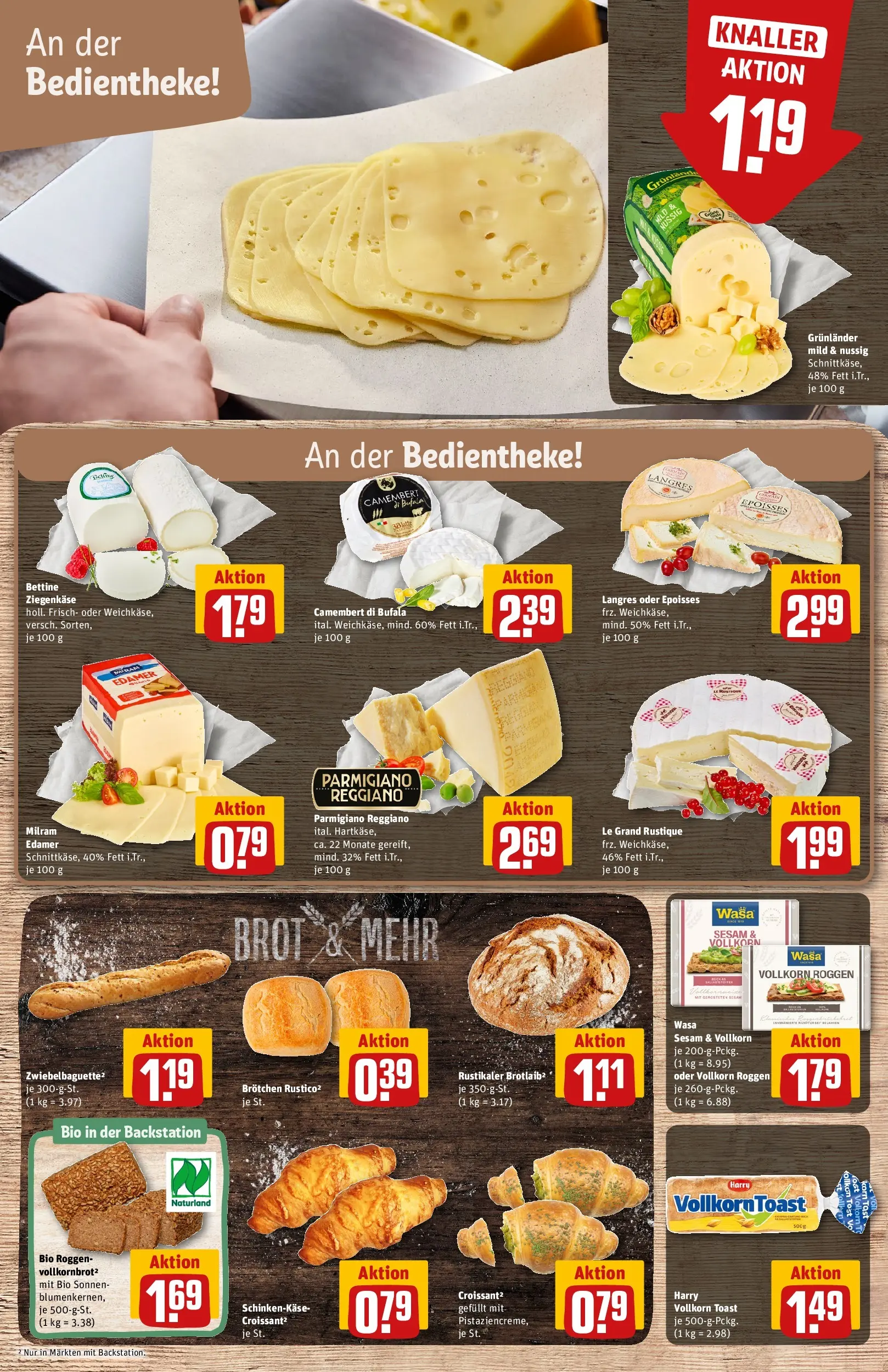 REWE Prospekt ab 27.04.2026 zum Blättern » Angebote | Seite: 11 | Produkte: Toast, Croissant, Milram, Brot