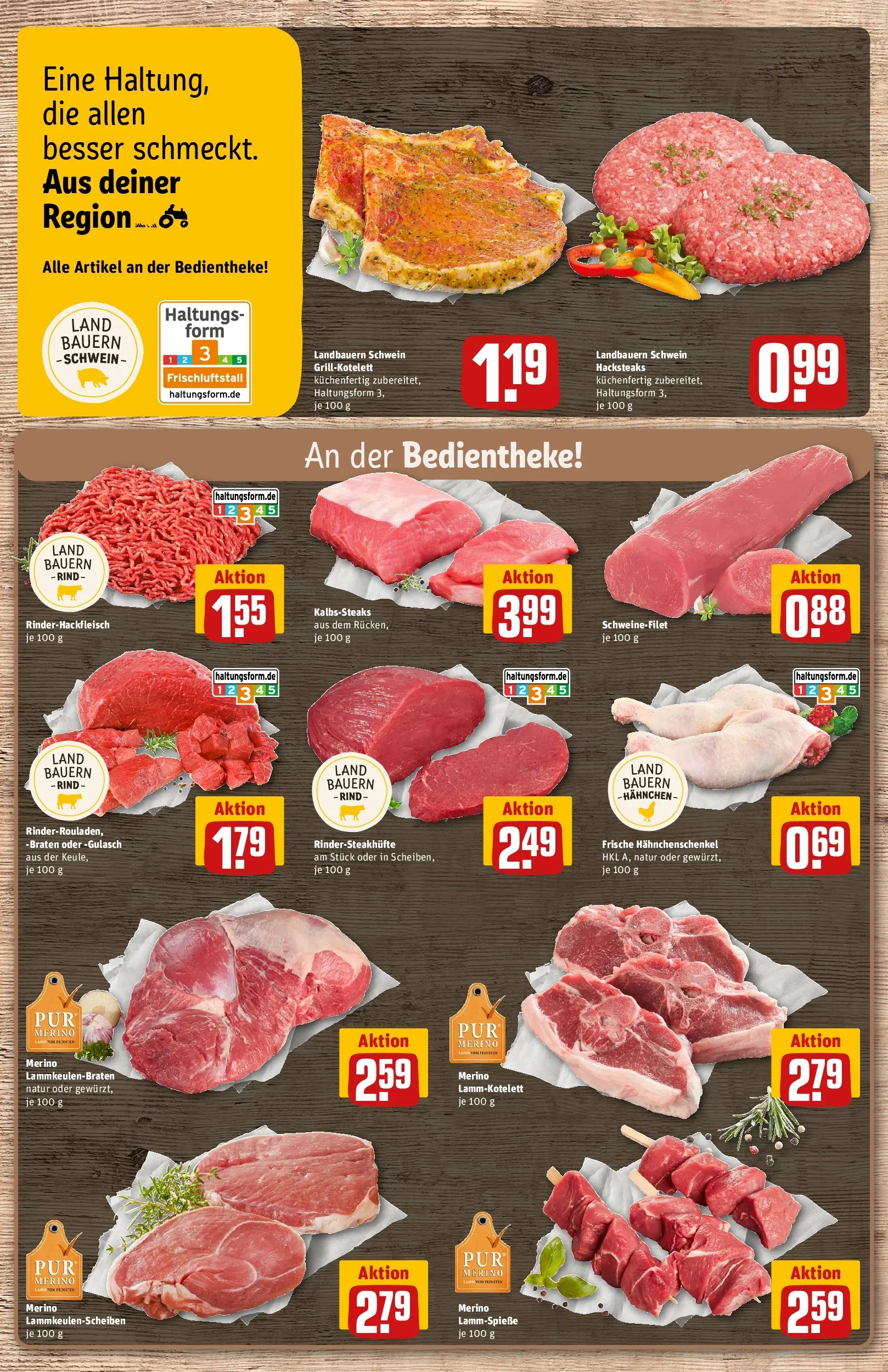 REWE Prospekt ab 27.04.2026 zum Blättern » Angebote | Seite: 11 | Produkte: Hahnchen, Hahnchenschenkel, Schweinefilet, Steak
