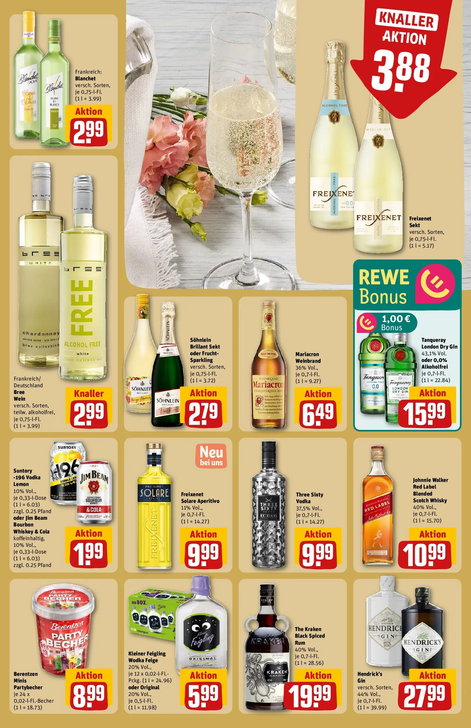 REWE Prospekt ab 27.04.2026 zum Blättern » Angebote | Seite: 15 | Produkte: Cola, Freixenet, Kleiner feigling, Bourbon