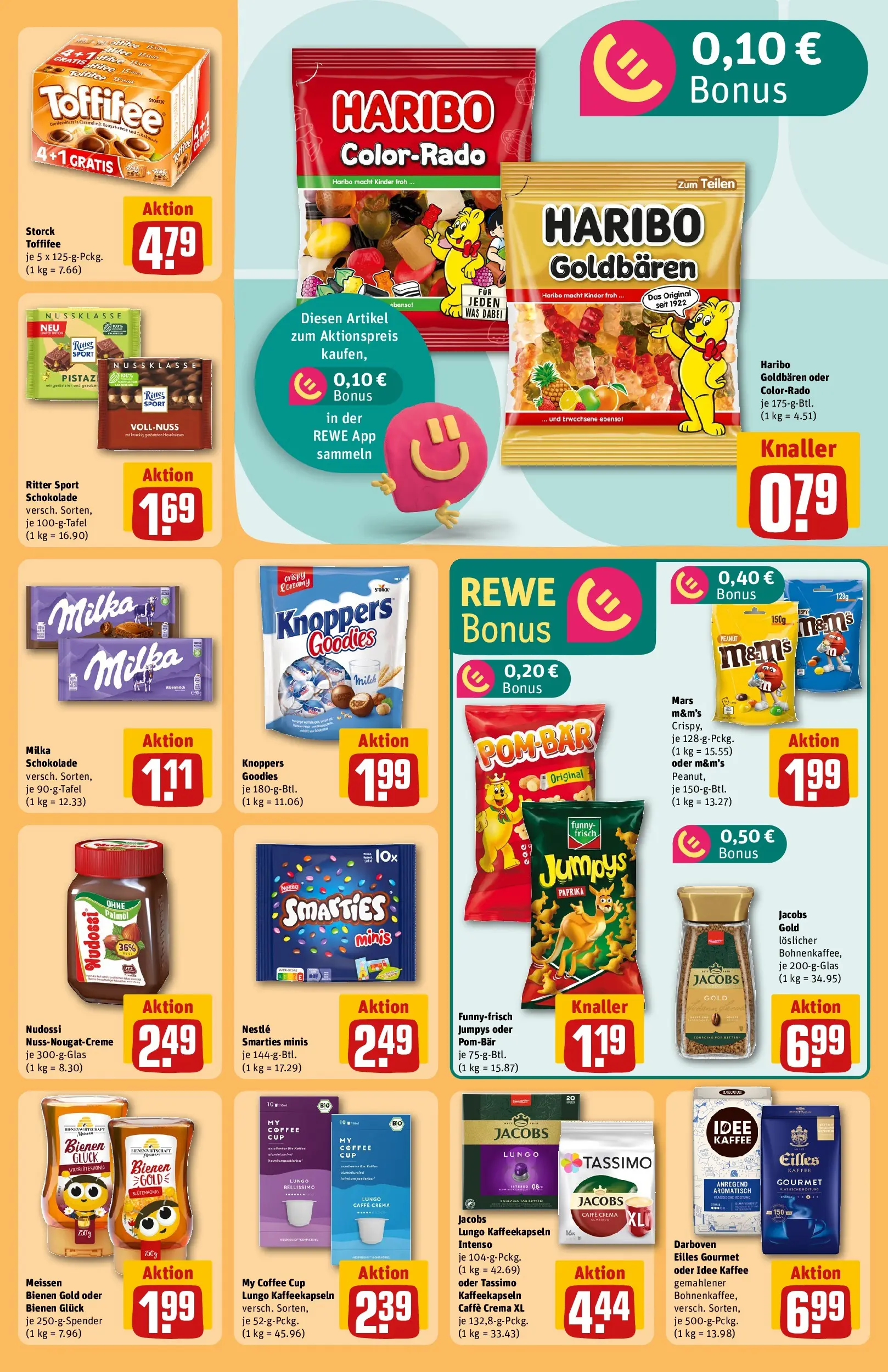 REWE Prospekt ab 27.04.2026 zum Blättern » Angebote | Seite: 23 | Produkte: Ritter sport, Smarties, Paprika, Tassimo