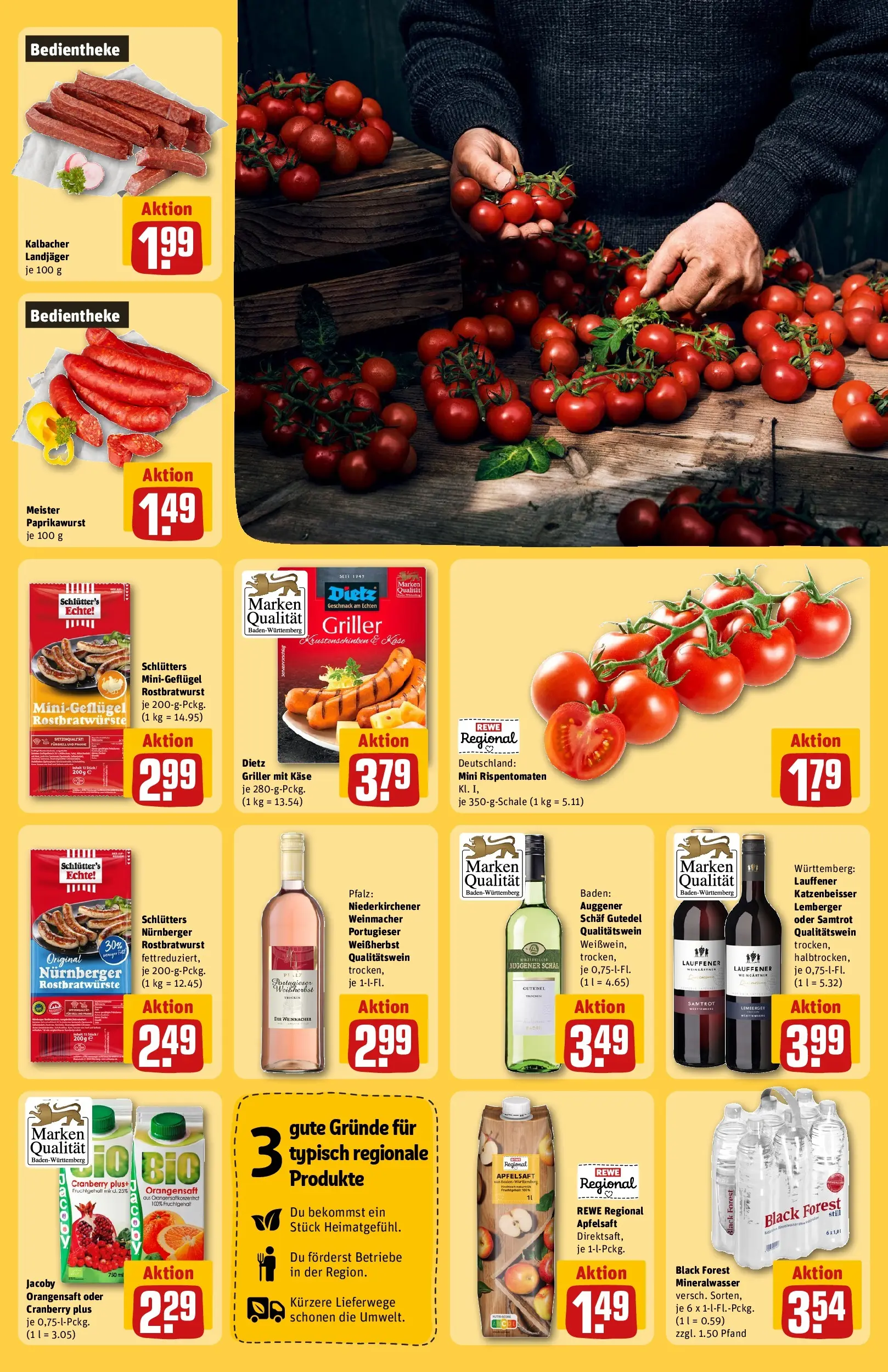 REWE Prospekt ab 27.04.2026 zum Blättern » Angebote | Seite: 23 | Produkte: Käse, Apfelsaft, Apple, Griller