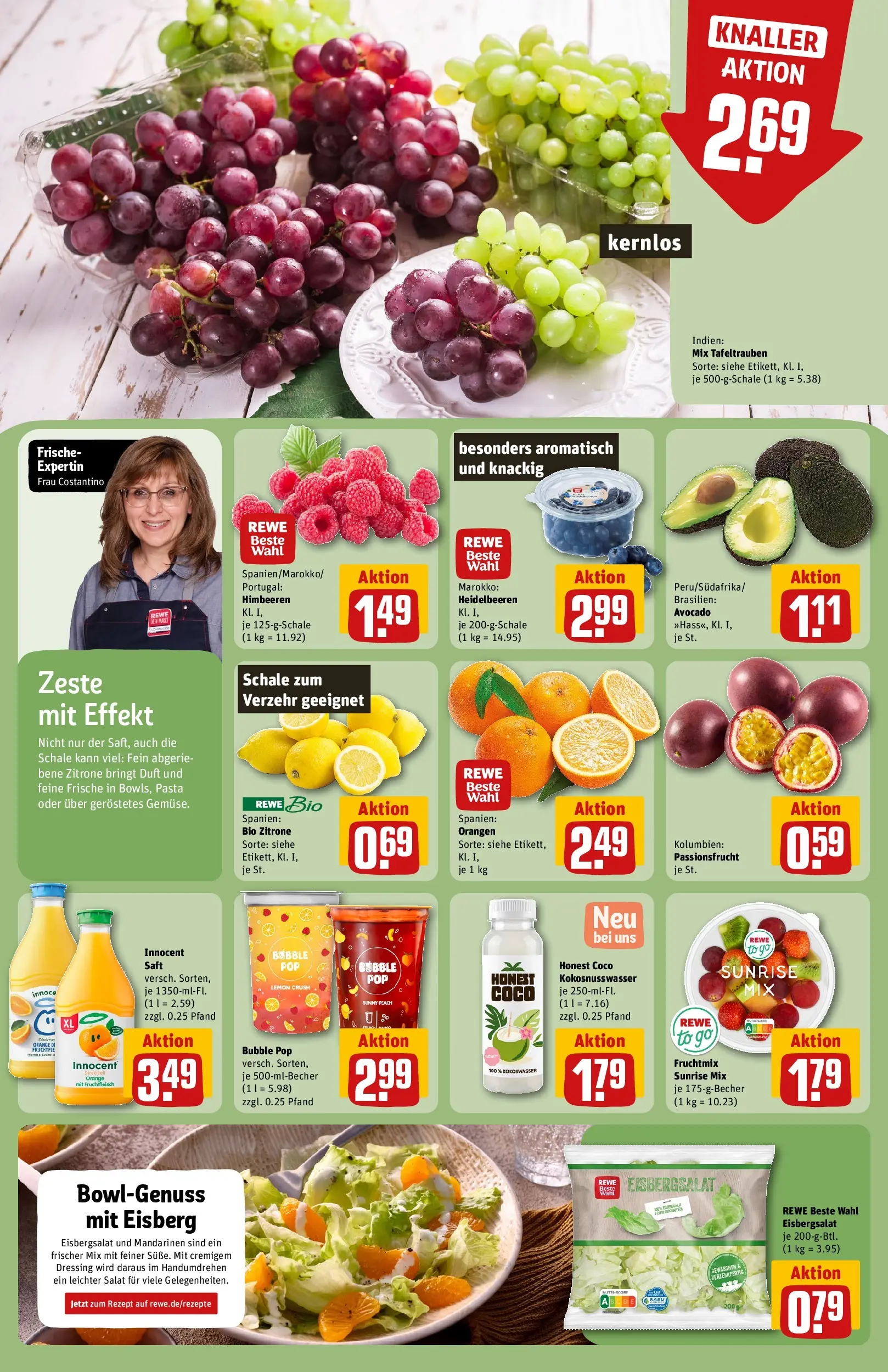 REWE Prospekt ab 27.04.2026 zum Blättern » Angebote | Seite: 6 | Produkte: Duft, Avocado, Wasser, Saft