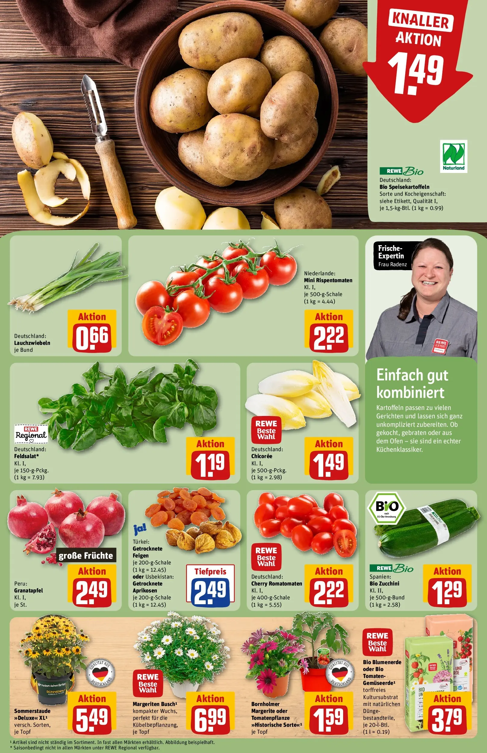 REWE Prospekt ab 27.04.2026 zum Blättern » Angebote | Seite: 7 | Produkte: Ofen, Granatapfel, Blumenerde, Kartoffeln