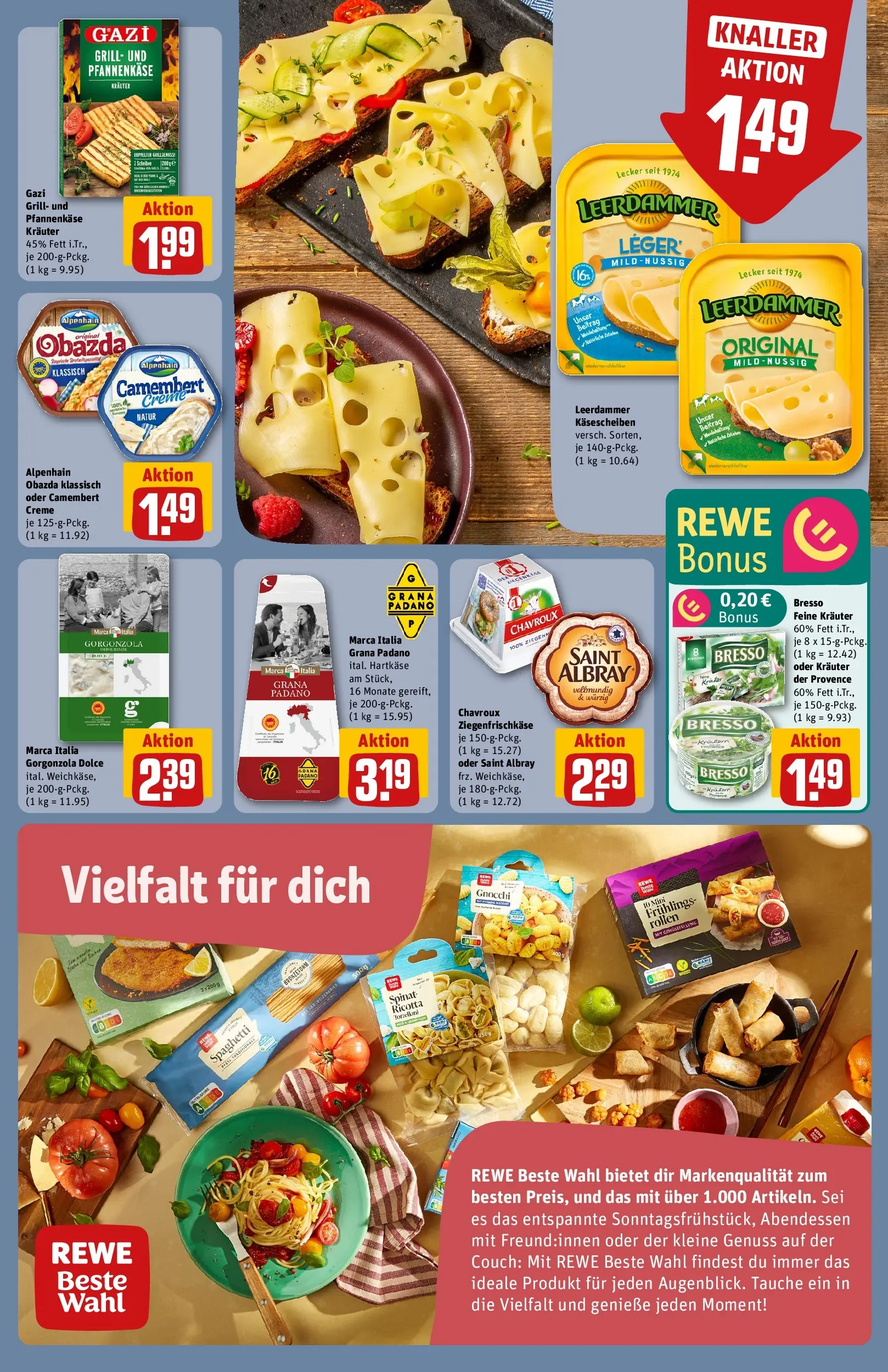 REWE Prospekt ab 27.04.2026 zum Blättern » Angebote | Seite: 13 | Produkte: Grill, Bad, Bresso, Creme