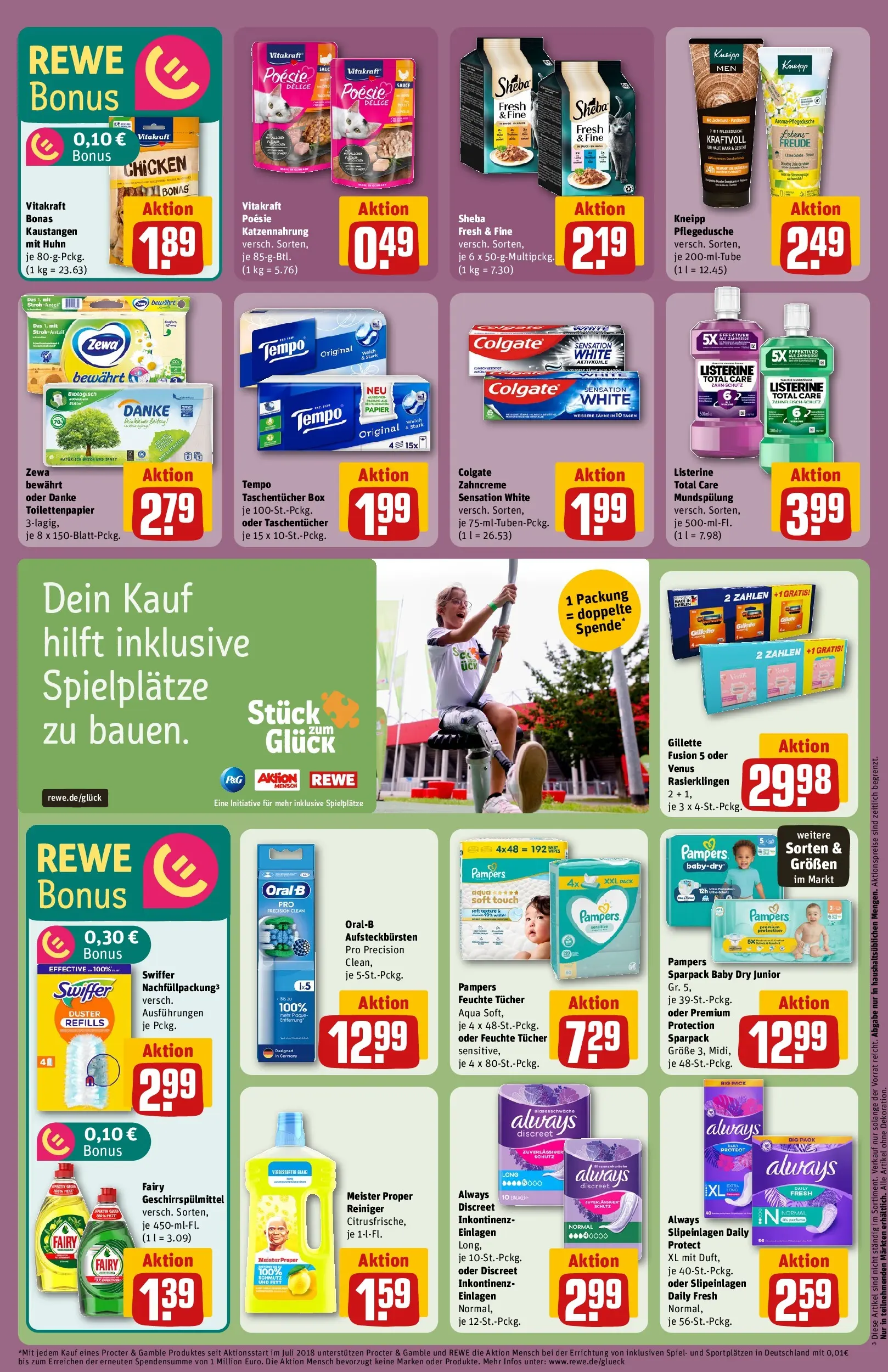 REWE Prospekt ab 27.04.2026 zum Blättern » Angebote | Seite: 27 | Produkte: Spiel, Sheba, Tempo, Swiffer