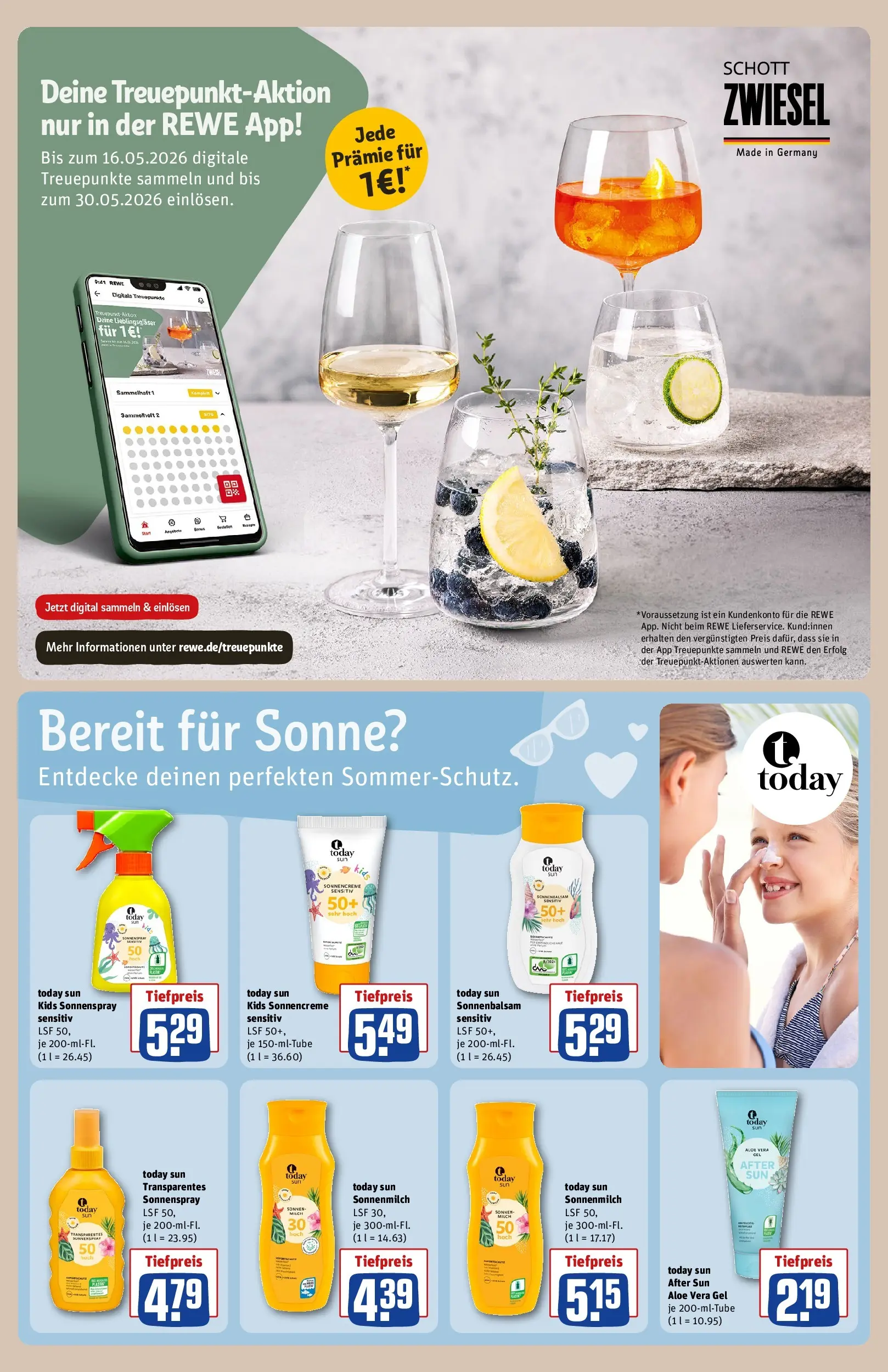 REWE Prospekt ab 27.04.2026 zum Blättern » Angebote | Seite: 28 | Produkte: Milch, Sonnencreme, After Sun