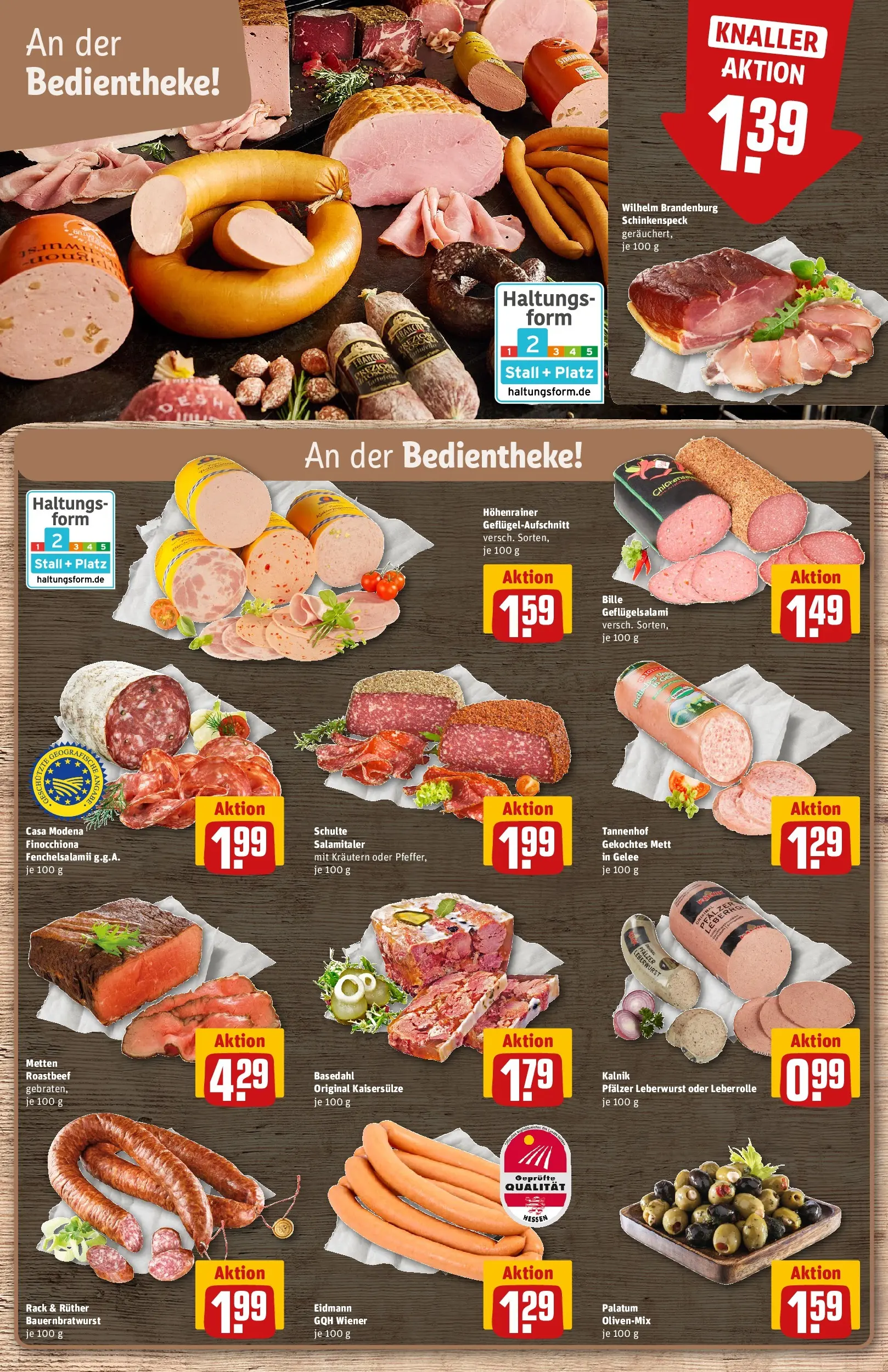 REWE Prospekt ab 27.04.2026 zum Blättern » Angebote | Seite: 10 | Produkte: Roastbeef, Salami