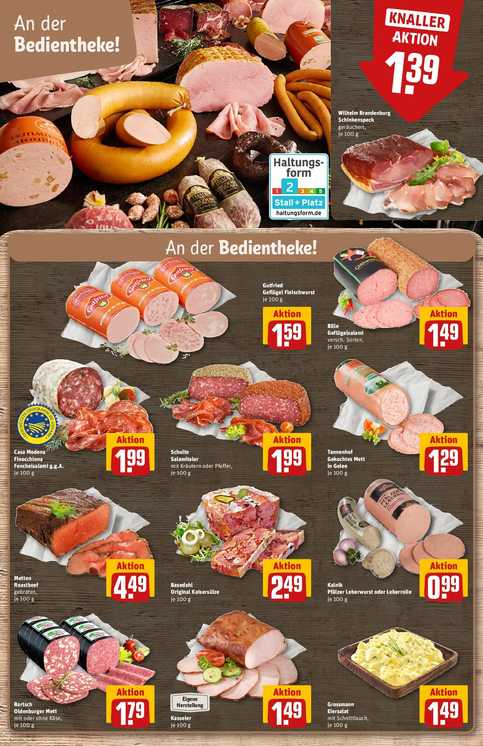 REWE Prospekt ab 27.04.2026 zum Blättern » Angebote | Seite: 10 | Produkte: Roastbeef, Salami
