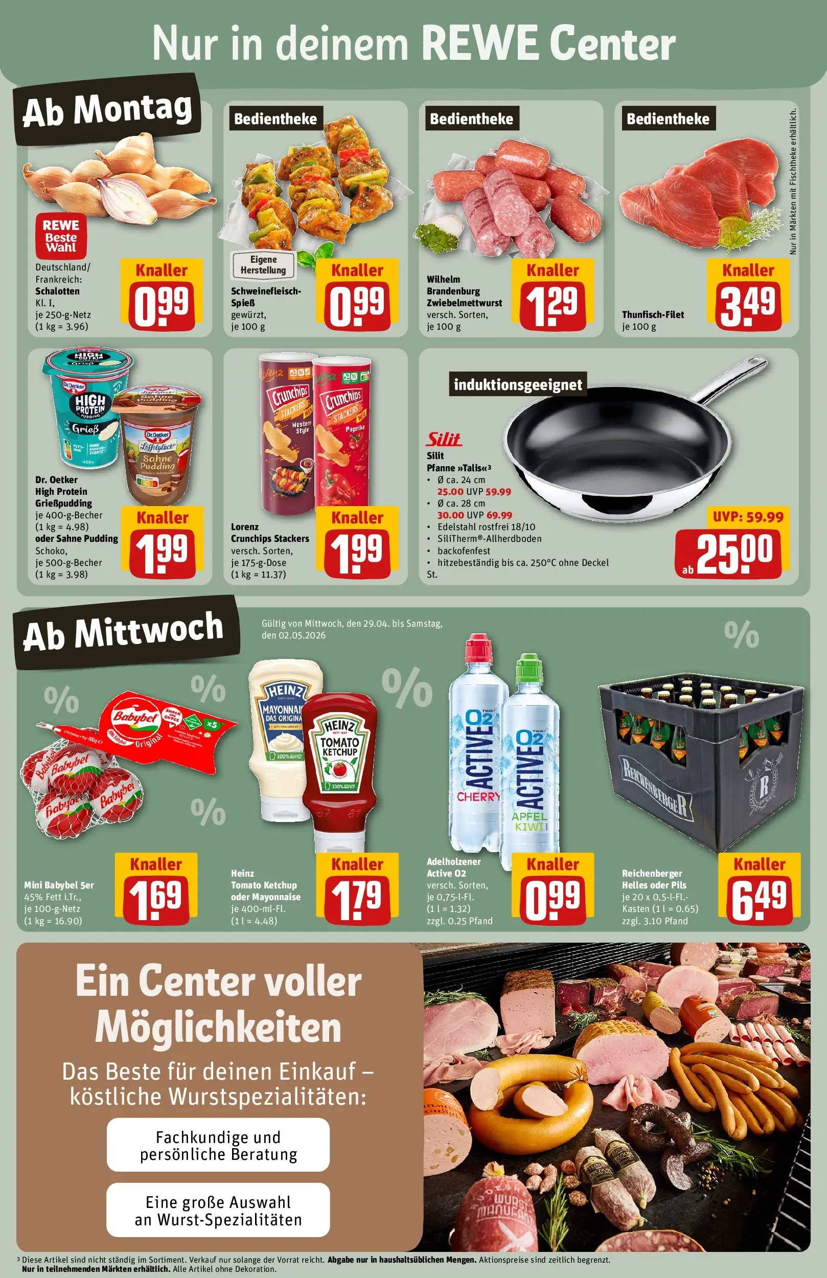 REWE Prospekt ab 27.04.2026 zum Blättern » Angebote | Seite: 3 | Produkte: Pils, Paprika, Mayonnaise, Lorenz crunchips