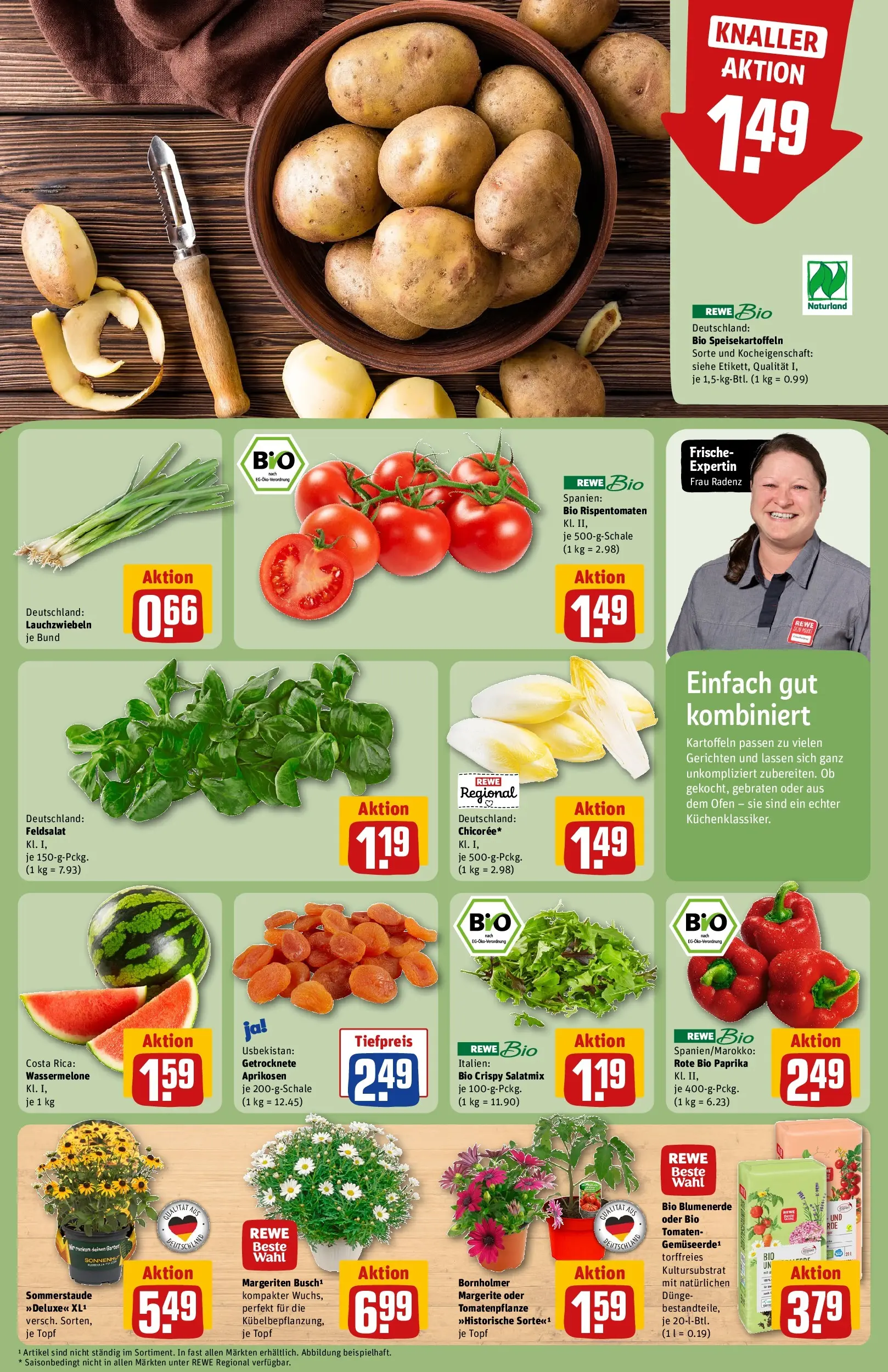 REWE Prospekt ab 27.04.2026 zum Blättern » Angebote | Seite: 7 | Produkte: Ofen, Tomaten, Kartoffeln, Wassermelone
