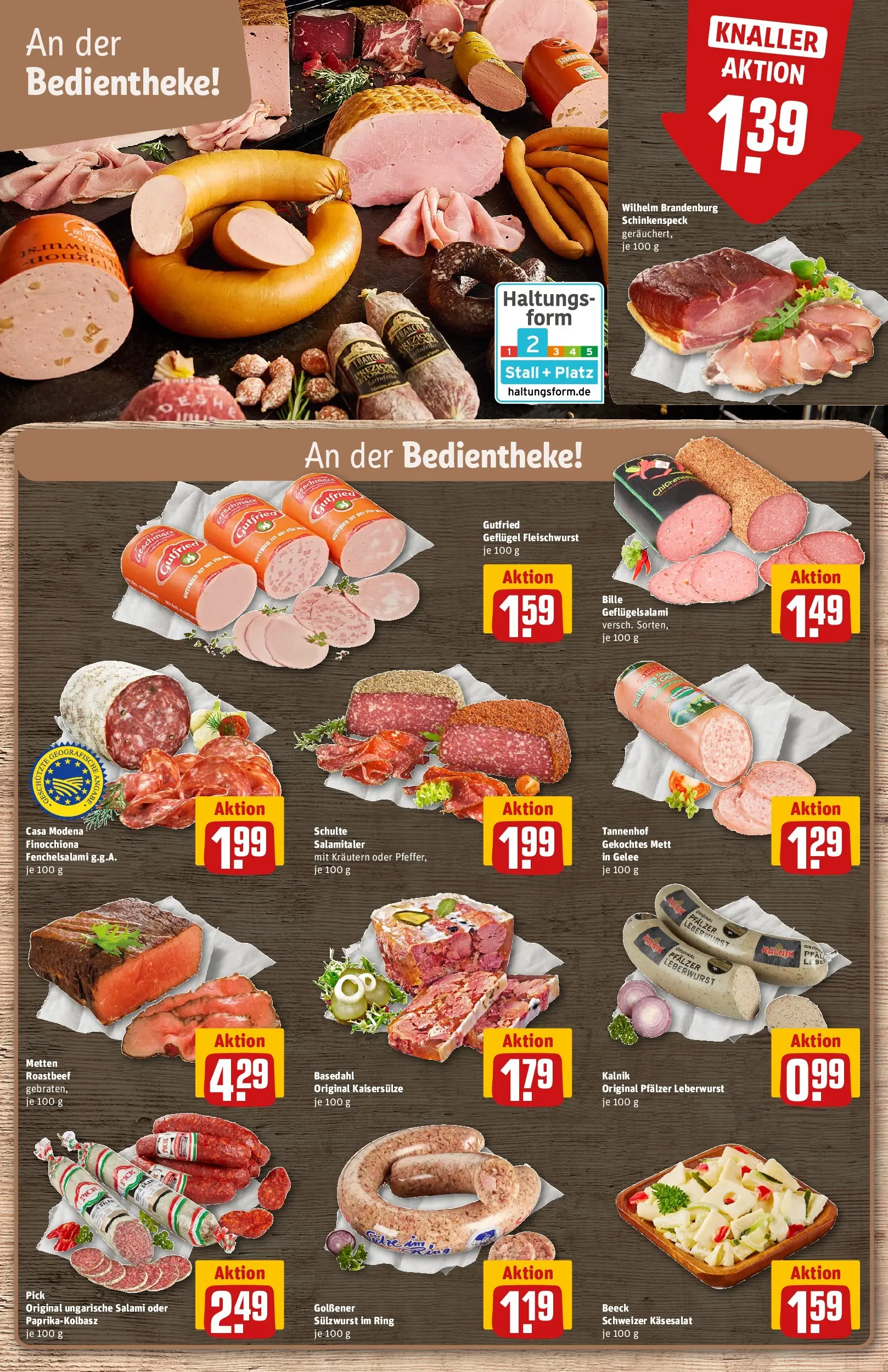 REWE Prospekt ab 27.04.2026 zum Blättern » Angebote | Seite: 12 | Produkte: Roastbeef, Salami