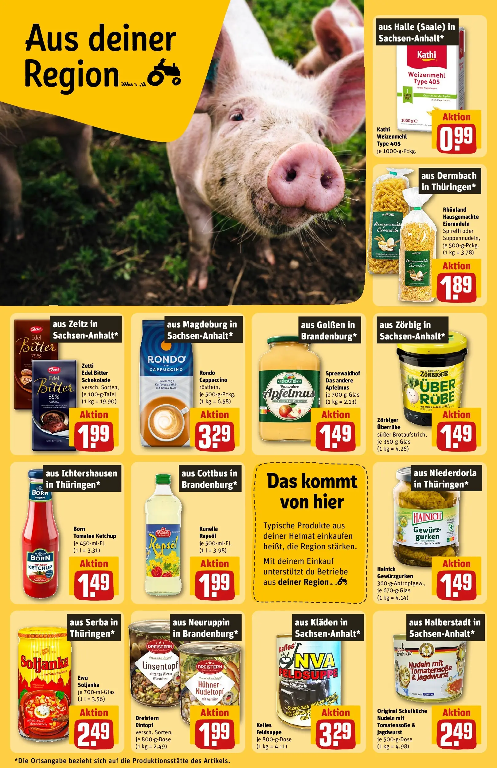 REWE Prospekt ab 27.04.2026 zum Blättern » Angebote | Seite: 20 | Produkte: Weizenmehl, Gemüse, Getreide, Ketchup