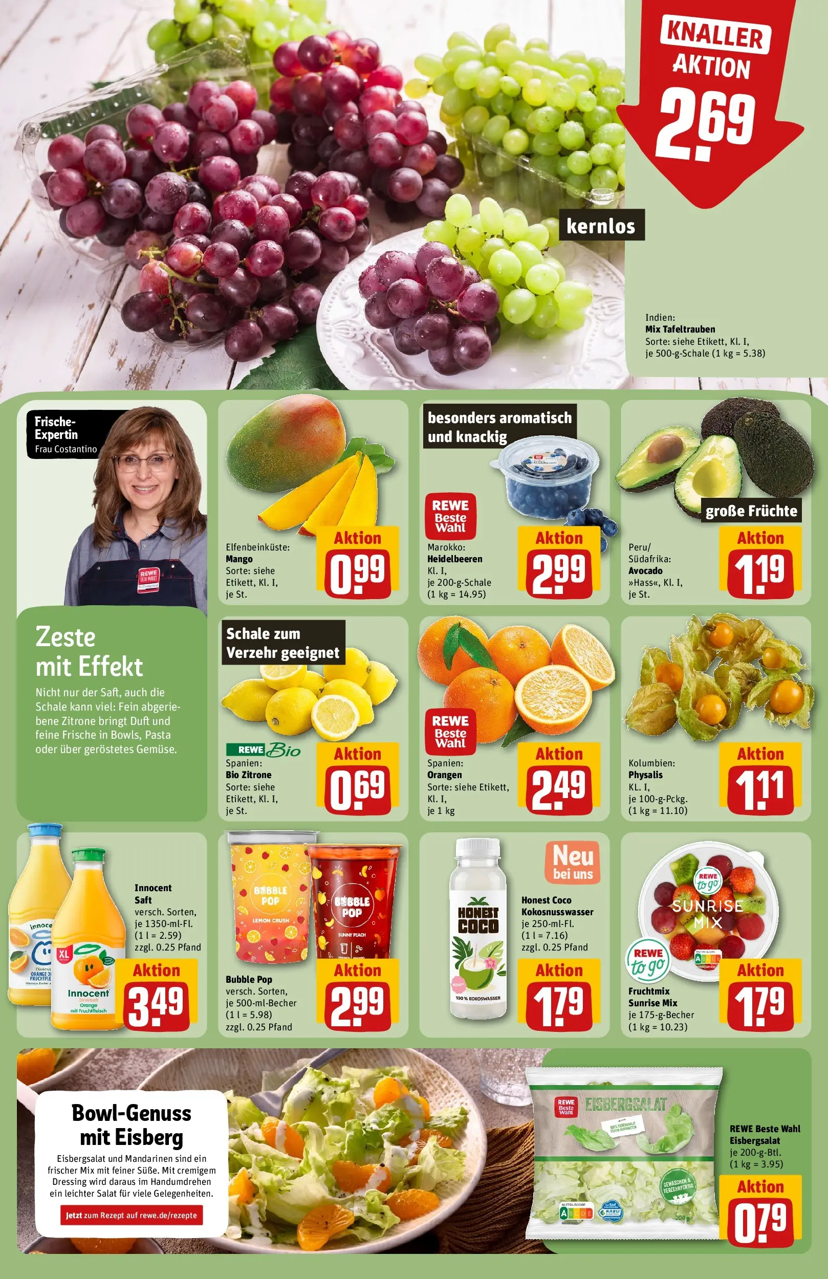 REWE Prospekt ab 27.04.2026 zum Blättern » Angebote | Seite: 6 | Produkte: Dressing, Duft, Mandarinen, Zitrone