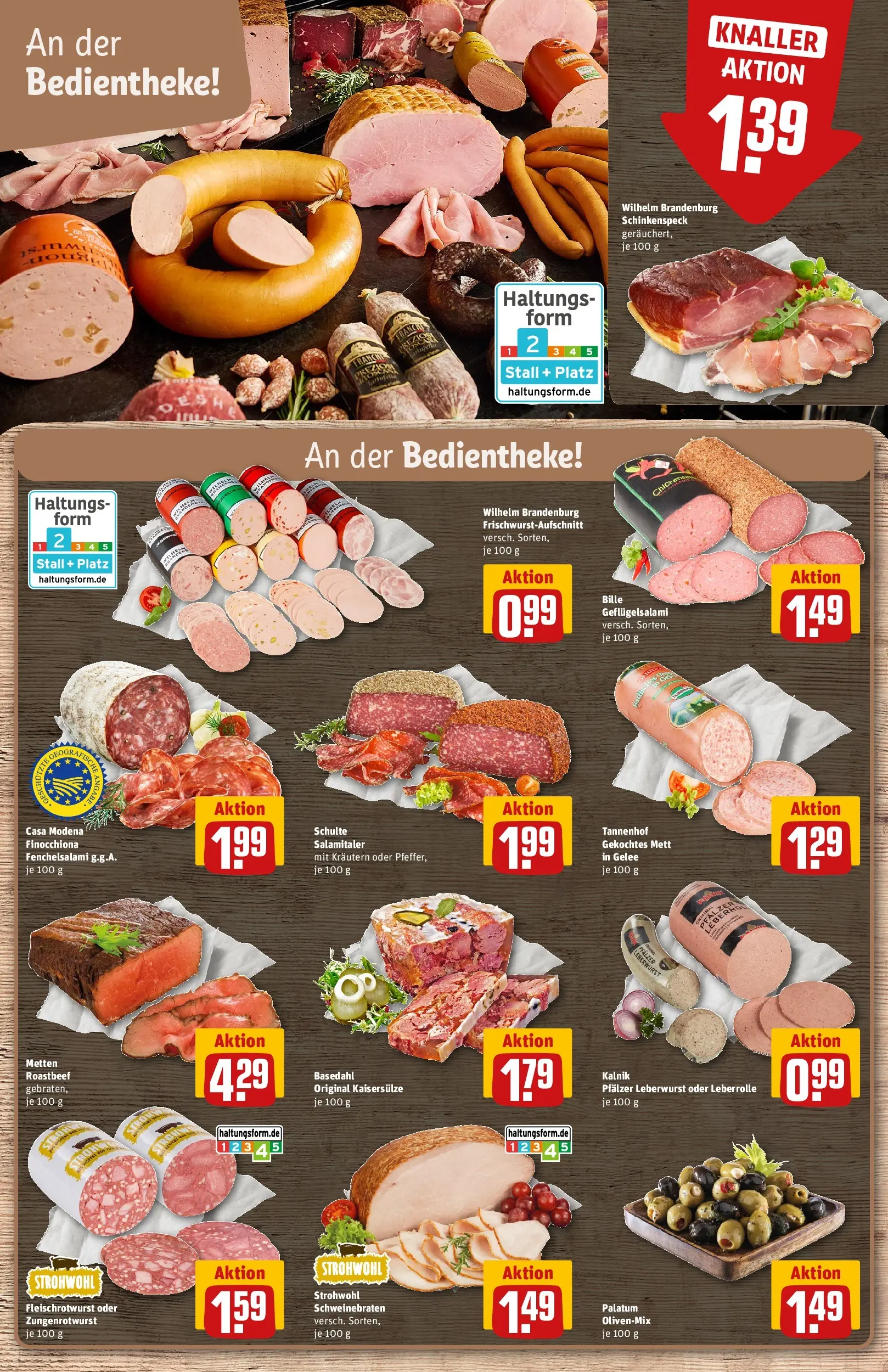 REWE Prospekt ab 27.04.2026 zum Blättern » Angebote | Seite: 10 | Produkte: Roastbeef, Salami