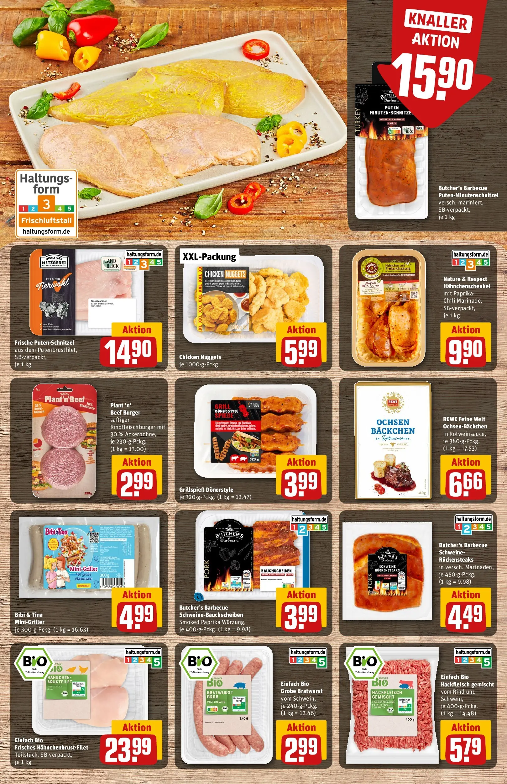 REWE Prospekt ab 27.04.2026 zum Blättern » Angebote | Seite: 8 | Produkte: Grill, Hahnchen, Hahnchenschenkel, Paprika