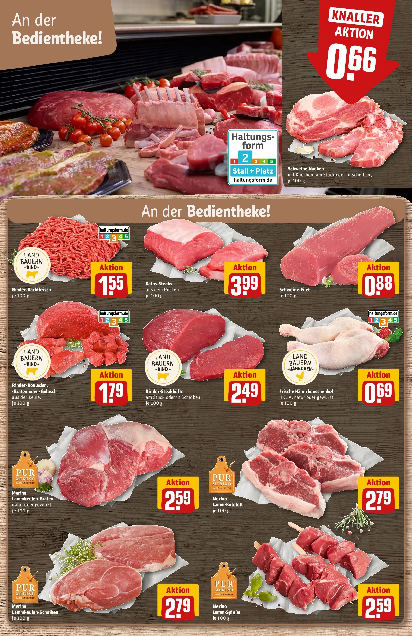 REWE Prospekt ab 27.04.2026 zum Blättern » Angebote | Seite: 11 | Produkte: Hahnchen, Schweinefilet, Gulasch, Steak