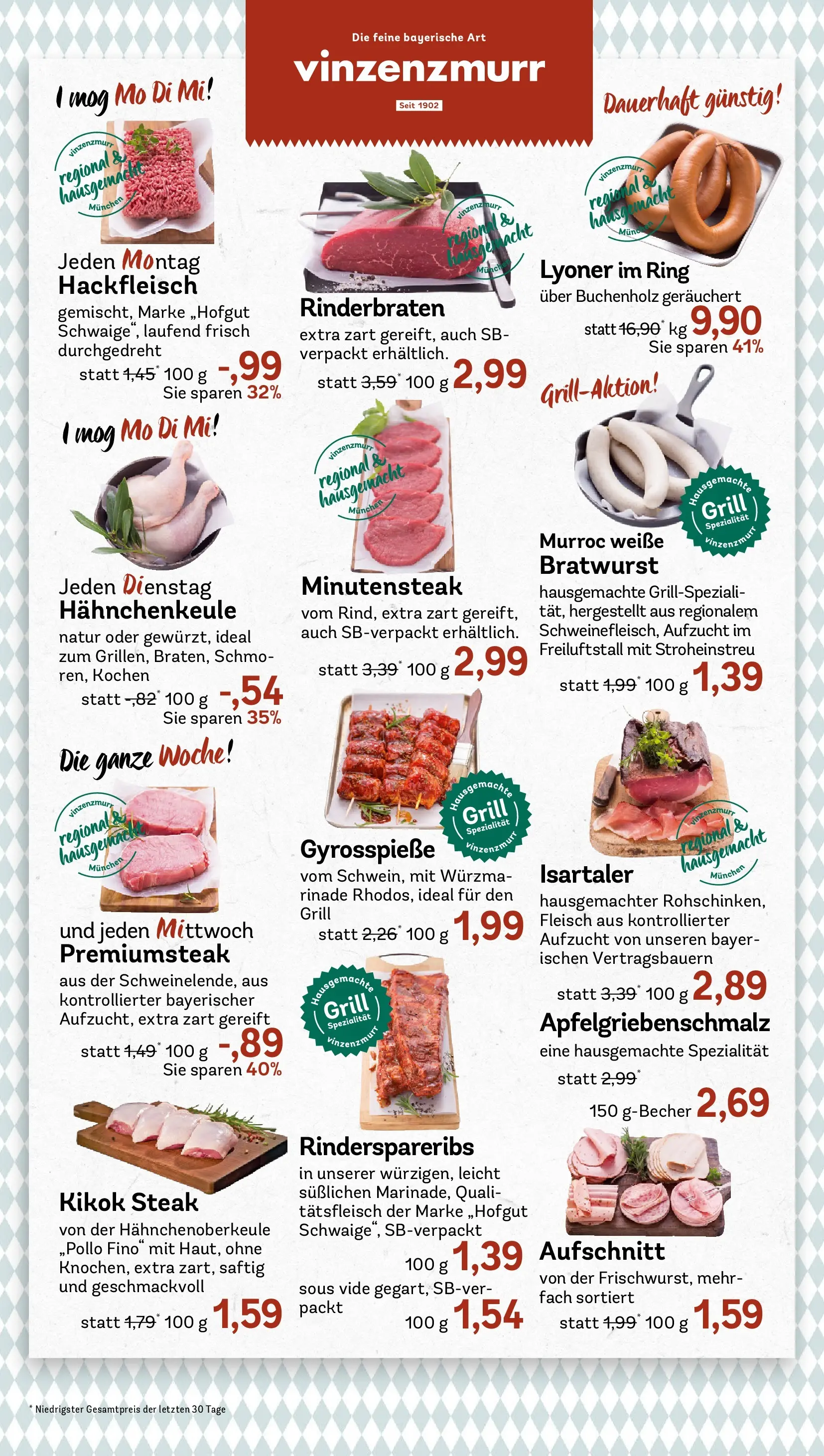 REWE Prospekt ab 27.04.2026 zum Blättern » Angebote | Seite: 8 | Produkte: Grill, Bratwurst, Spare ribs, Steak