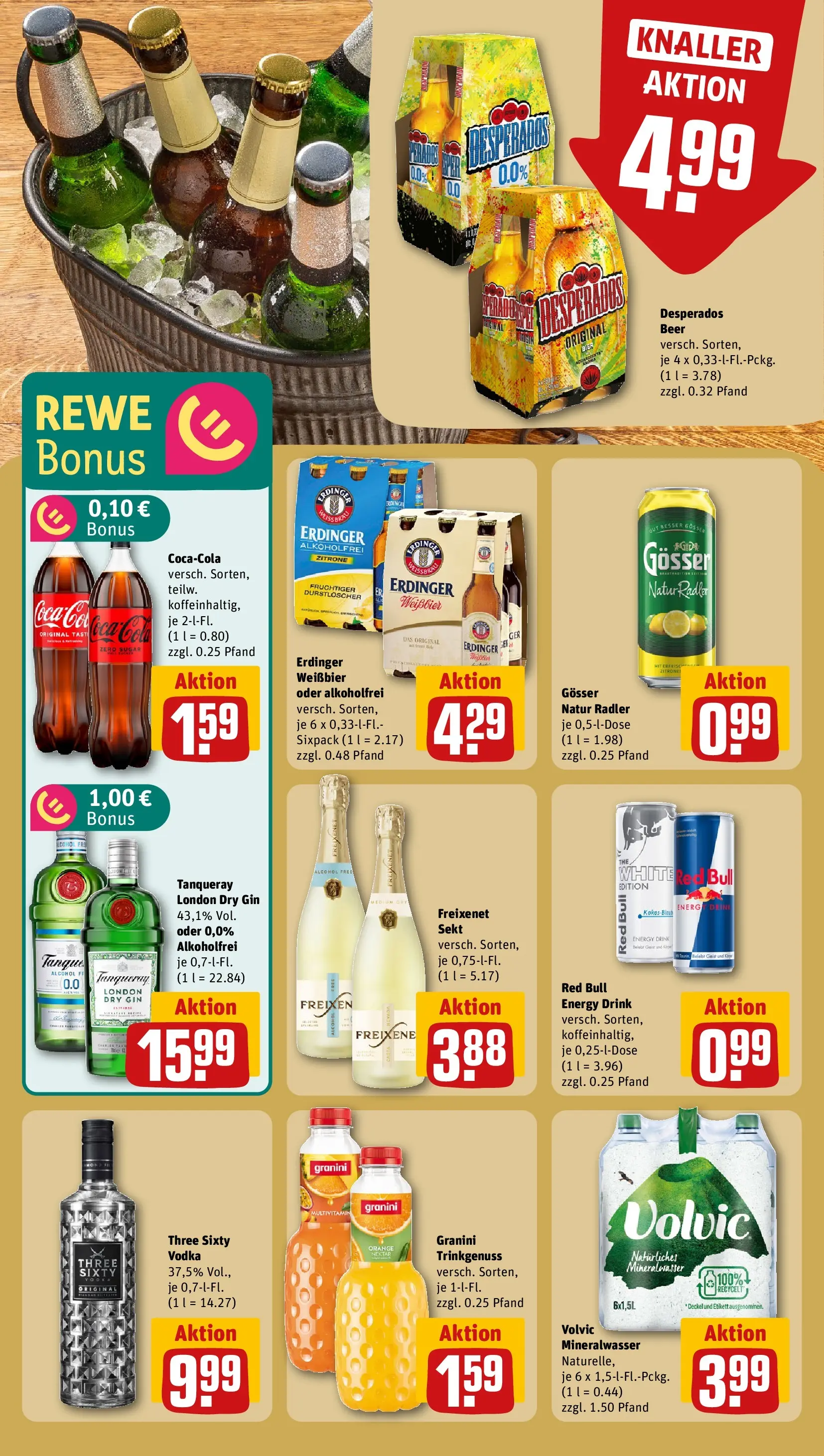 REWE Prospekt ab 27.04.2026 zum Blättern » Angebote | Seite: 11 | Produkte: Erdinger, Freixenet, Radler, Gin