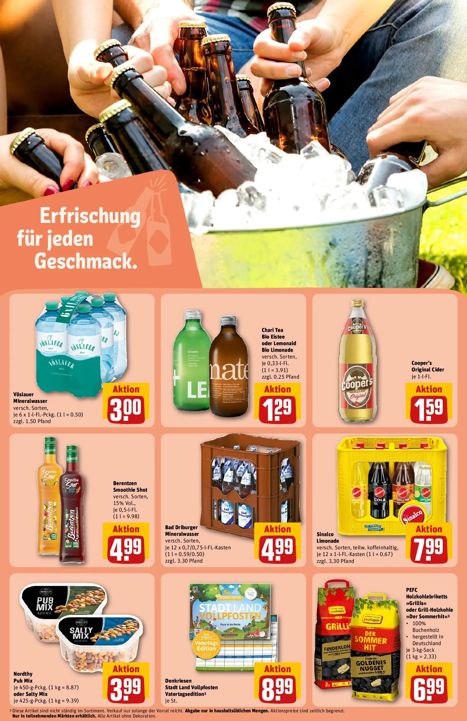 REWE Prospekt ab 27.04.2026 zum Blättern » Angebote | Seite: 19 | Produkte: Sinalco, Cola, Mineralwasser, Berentzen