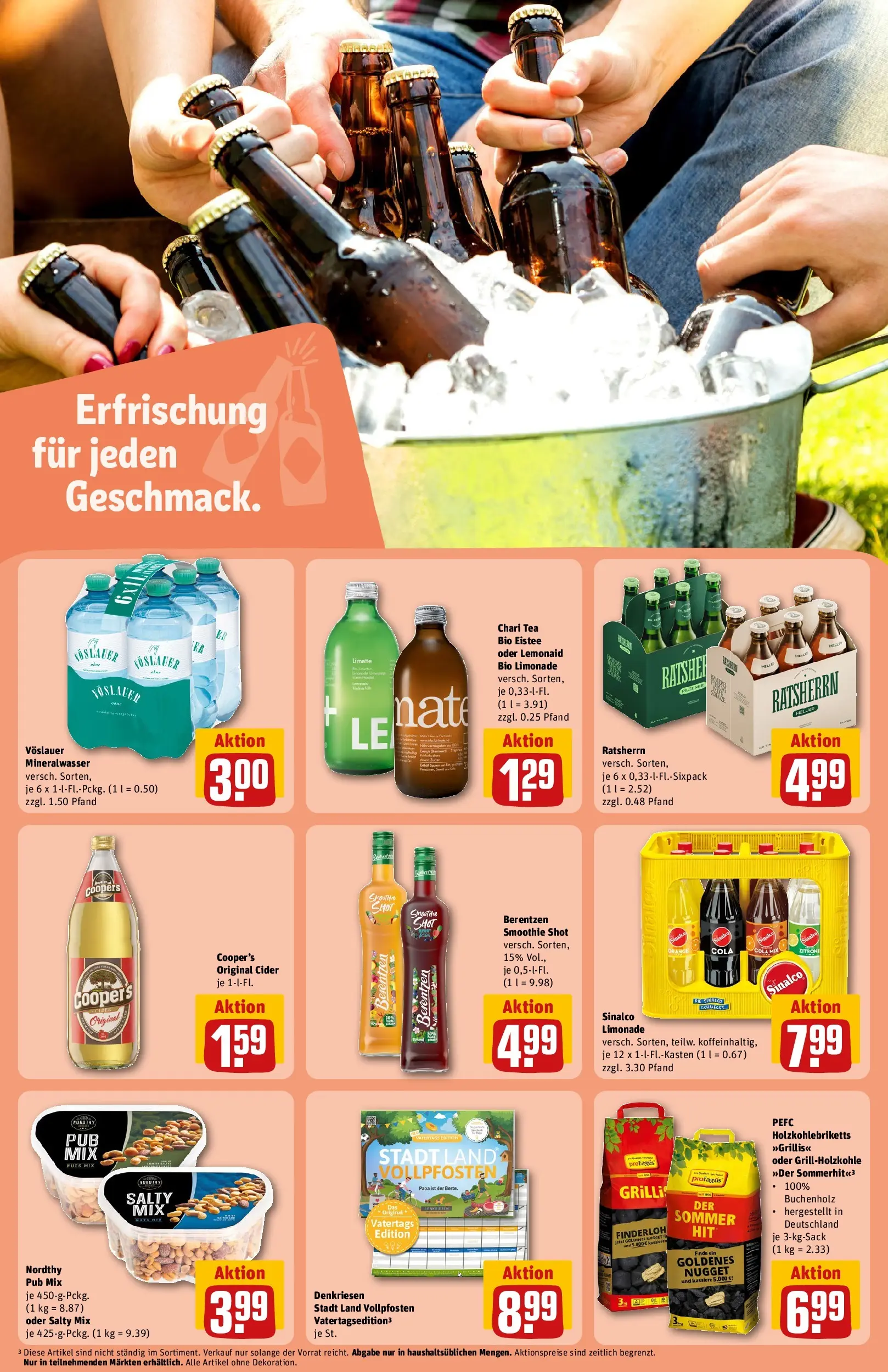 REWE Prospekt ab 27.04.2026 zum Blättern » Angebote | Seite: 19 | Produkte: Sinalco, Cola, Limonade, Berentzen