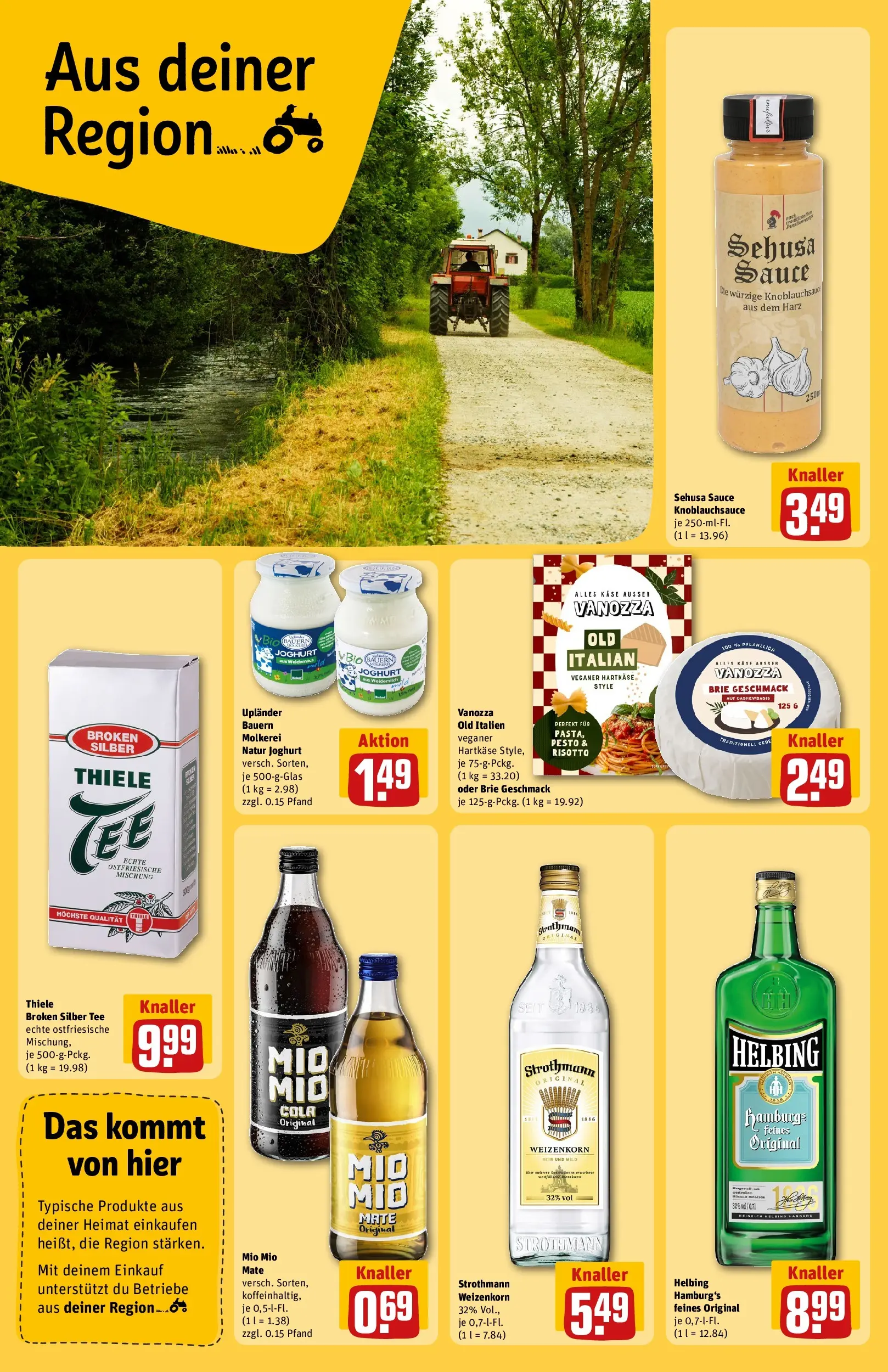 REWE Prospekt ab 27.04.2026 zum Blättern » Angebote | Seite: 24 | Produkte: Käse, Joghurt, Mio mio mate, Tee