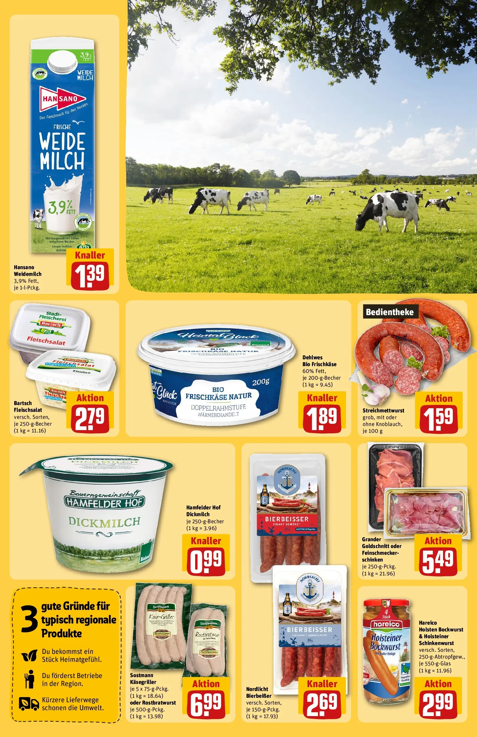 REWE Prospekt ab 27.04.2026 zum Blättern » Angebote | Seite: 25 | Produkte: Bockwurst, Holsten, Chili, Schinken