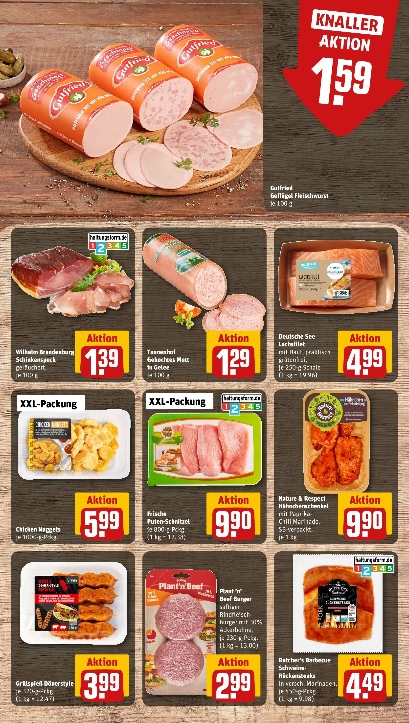 REWE Prospekt ab 27.04.2026 zum Blättern » Angebote | Seite: 8 | Produkte: Burger, Chili, Rindfleisch, Steak