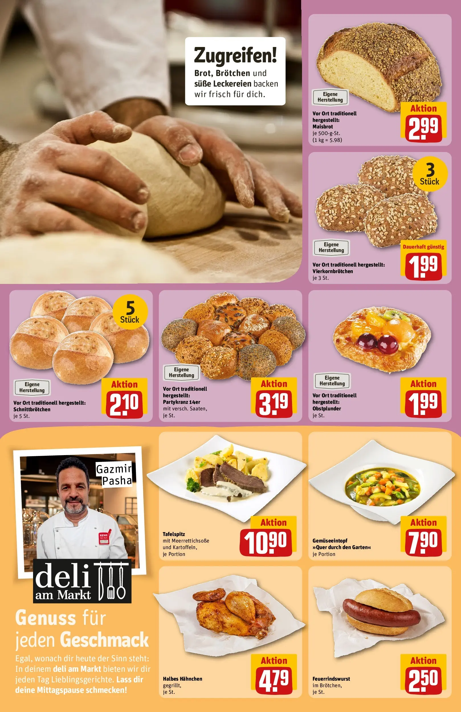 REWE Prospekt ab 27.04.2026 zum Blättern » Angebote | Seite: 13 | Produkte: Tafelspitz, Hahnchen