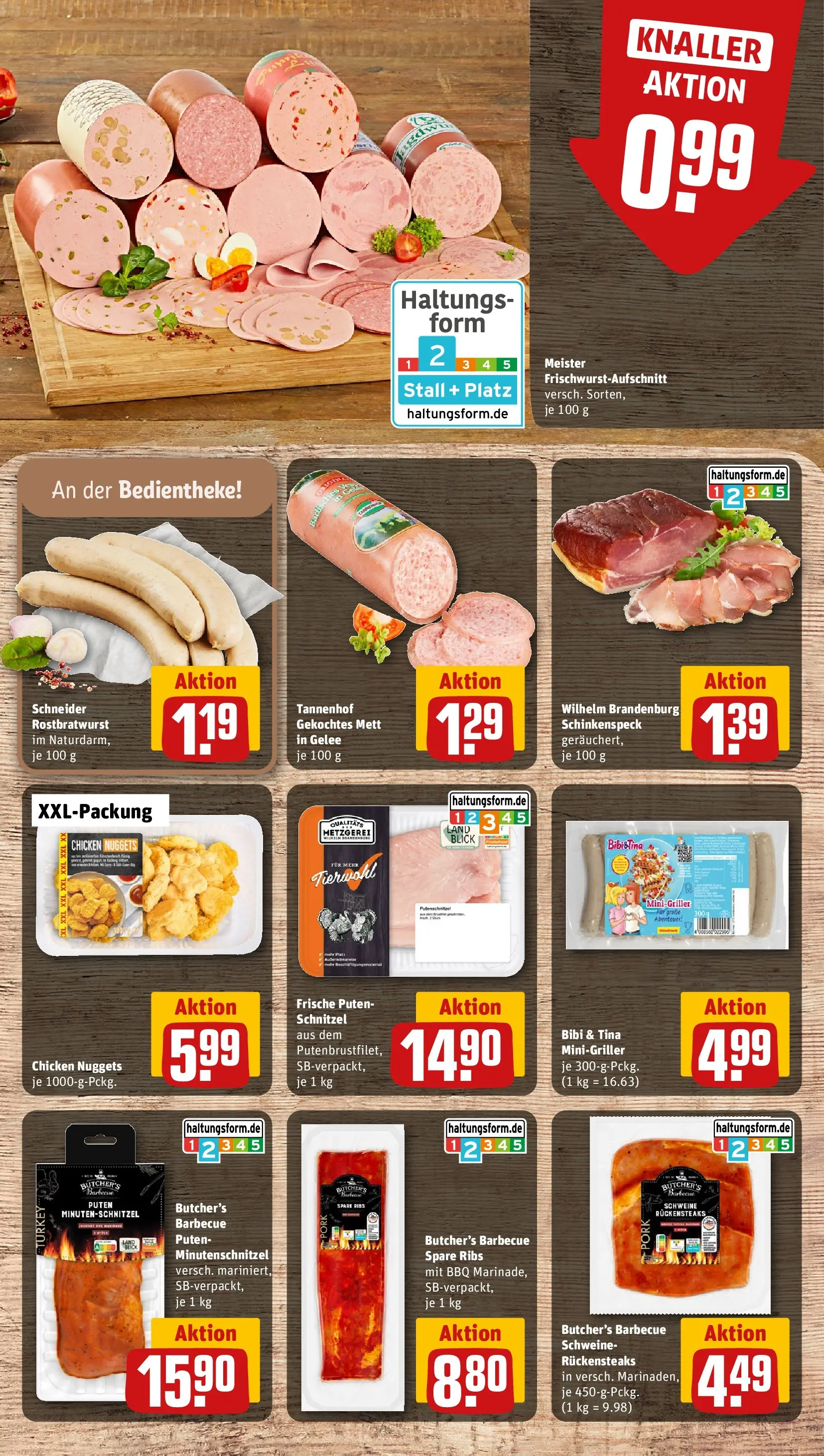 REWE Prospekt ab 27.04.2026 zum Blättern » Angebote | Seite: 10 | Produkte: Tür, Spare ribs, Schnitzel, Steak