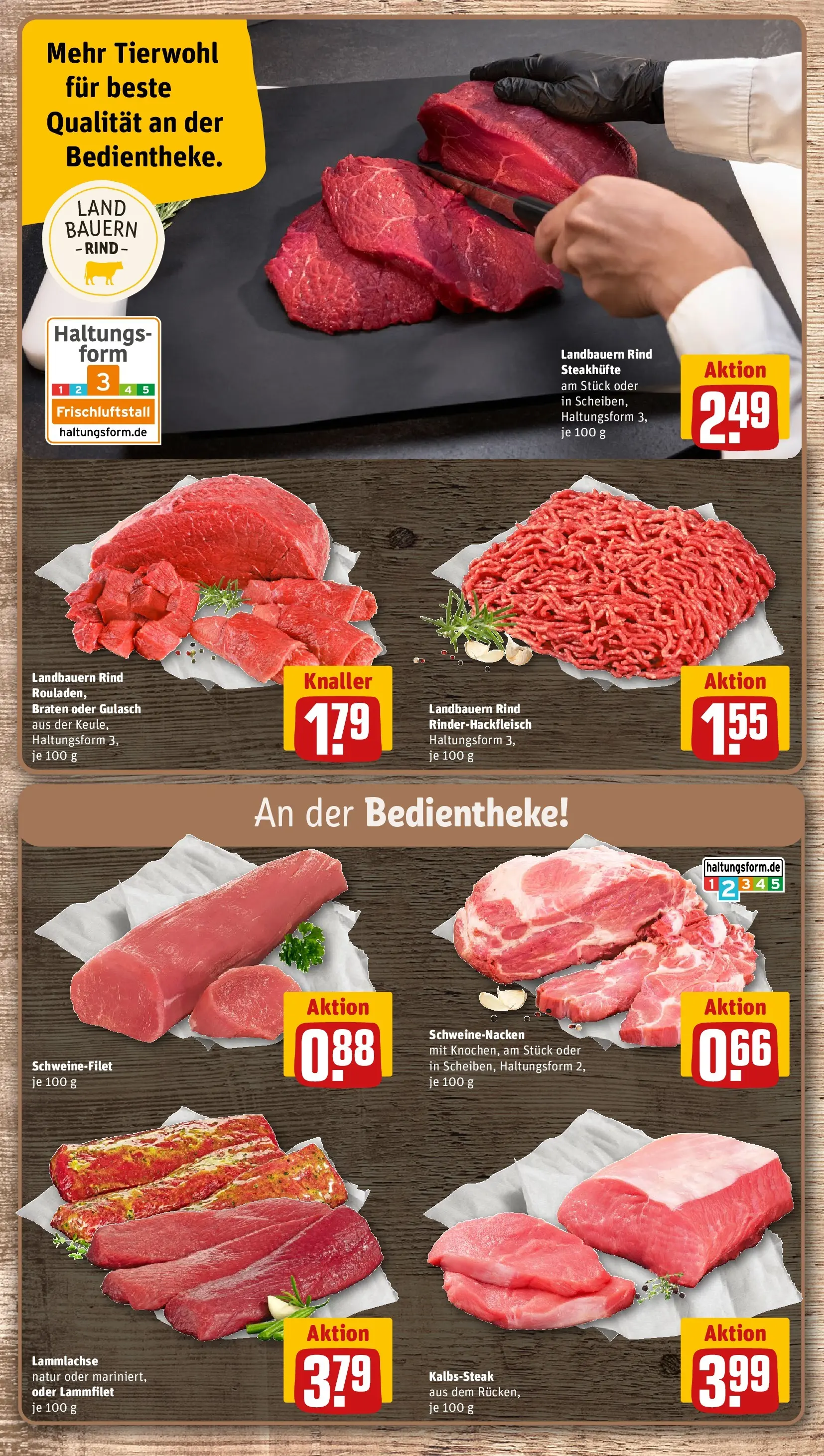 REWE Prospekt ab 27.04.2026 zum Blättern » Angebote | Seite: 12 | Produkte: Schweinenacken, Schweinefilet, Gulasch