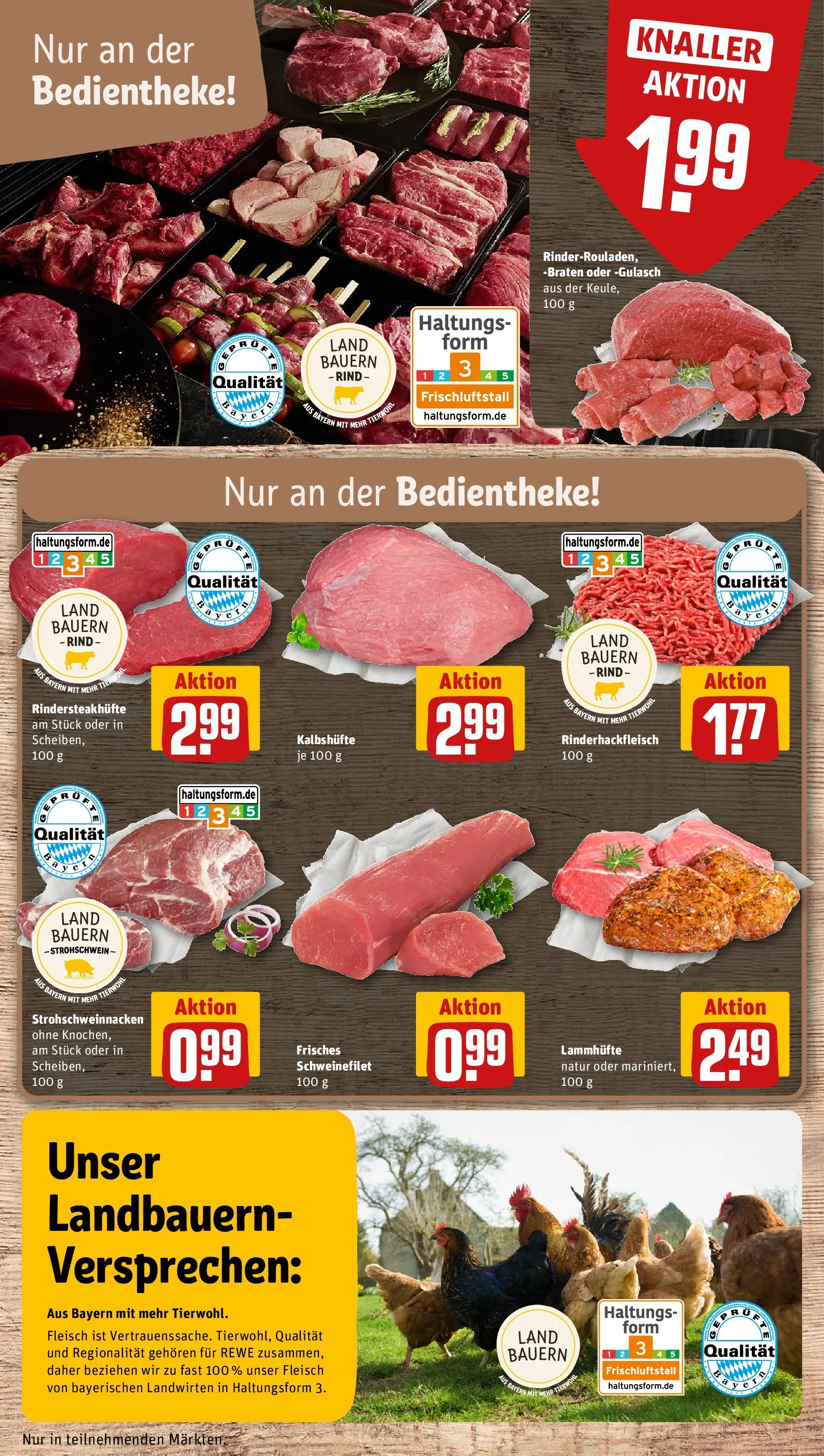 REWE Prospekt ab 27.04.2026 zum Blättern » Angebote | Seite: 10 | Produkte: Schweinefilet, Gulasch, Fleisch