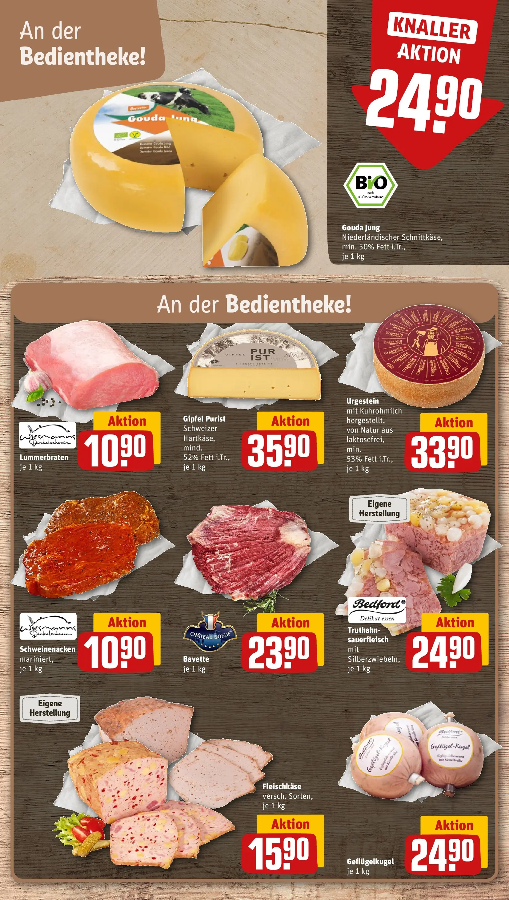 REWE Prospekt ab 27.04.2026 zum Blättern » Angebote | Seite: 8 | Produkte: Gouda, Schweinenacken, Steak