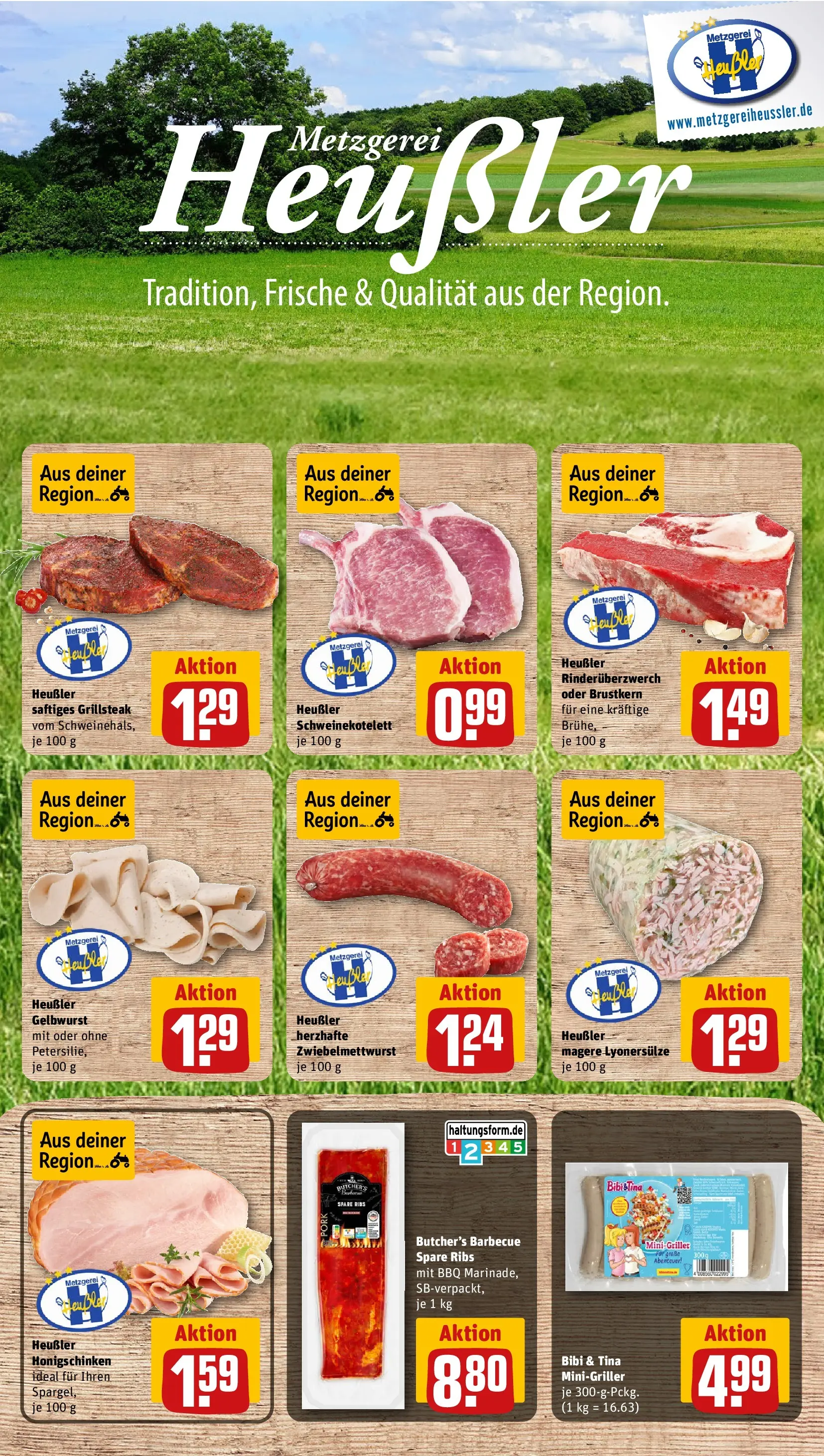 REWE Prospekt ab 27.04.2026 zum Blättern » Angebote | Seite: 10 | Produkte: Spare ribs, Steak