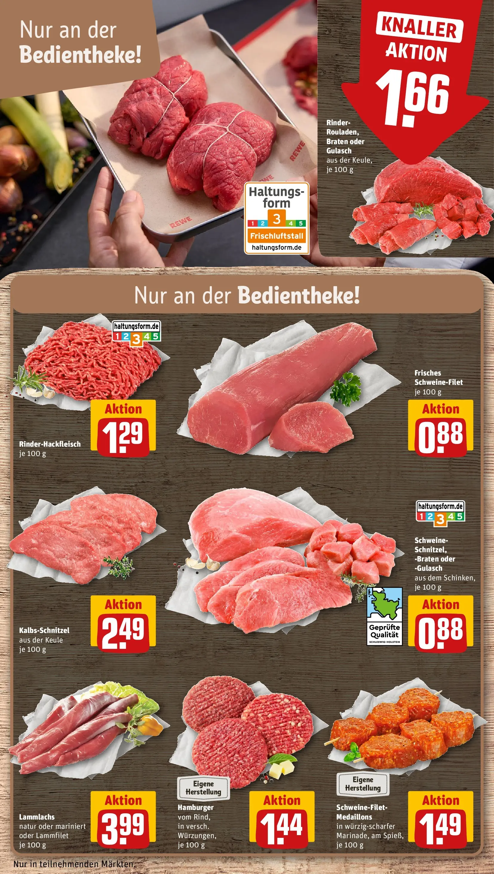 REWE Prospekt ab 27.04.2026 zum Blättern » Angebote | Seite: 12 | Produkte: Tür, Burger, Schweinefilet, Gulasch